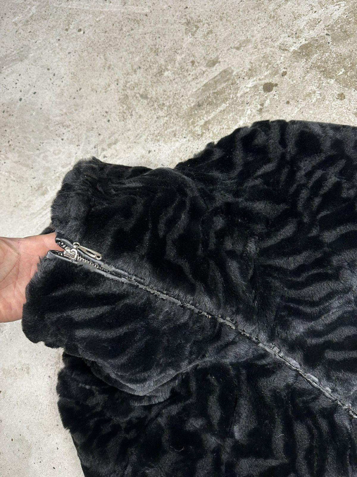 If Six Was Nine × Japanese Brand × Le Grande Bleu (L.G.B.) Vintage Y2K Faux Fur Bomber Jacket Japanese Style Belted Size US S / EU 44-46 / 1 - 9 Thumbnail