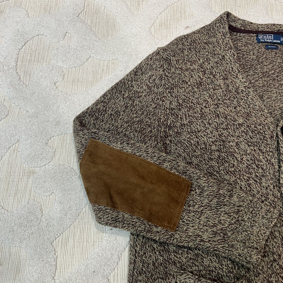 Polo Ralph Lauren Vintage Polo Ralph Lauren Wool Cardigan Elbow Patches Size US XXL / EU 58 / 5 - 2 Thumbnail