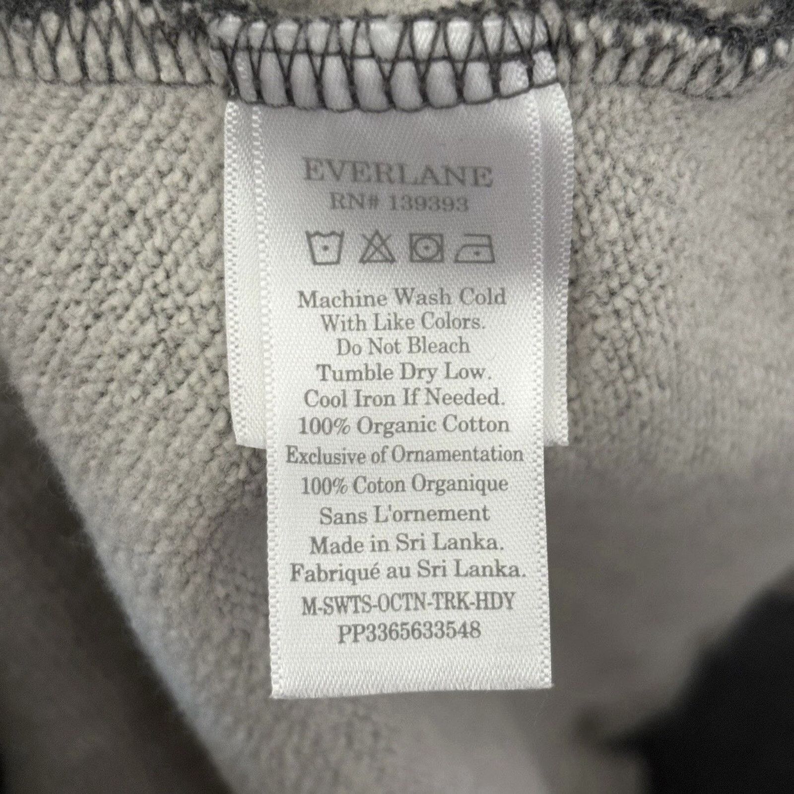 Everlane NWT Everlane Organic Cotton Track Hoodie Heather Gray Small Size US S / EU 44-46 / 1 - 7 Thumbnail