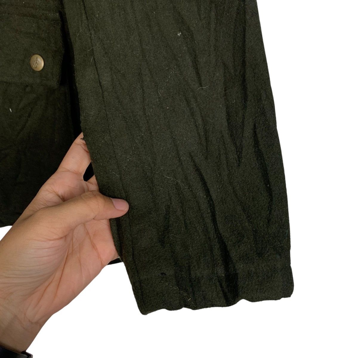 JW Anderson × Uniqlo JW ANDERSON Dark Green Wool Rancher Jacket #2744-C124 Size US S / EU 44-46 / 1 - 8 Thumbnail