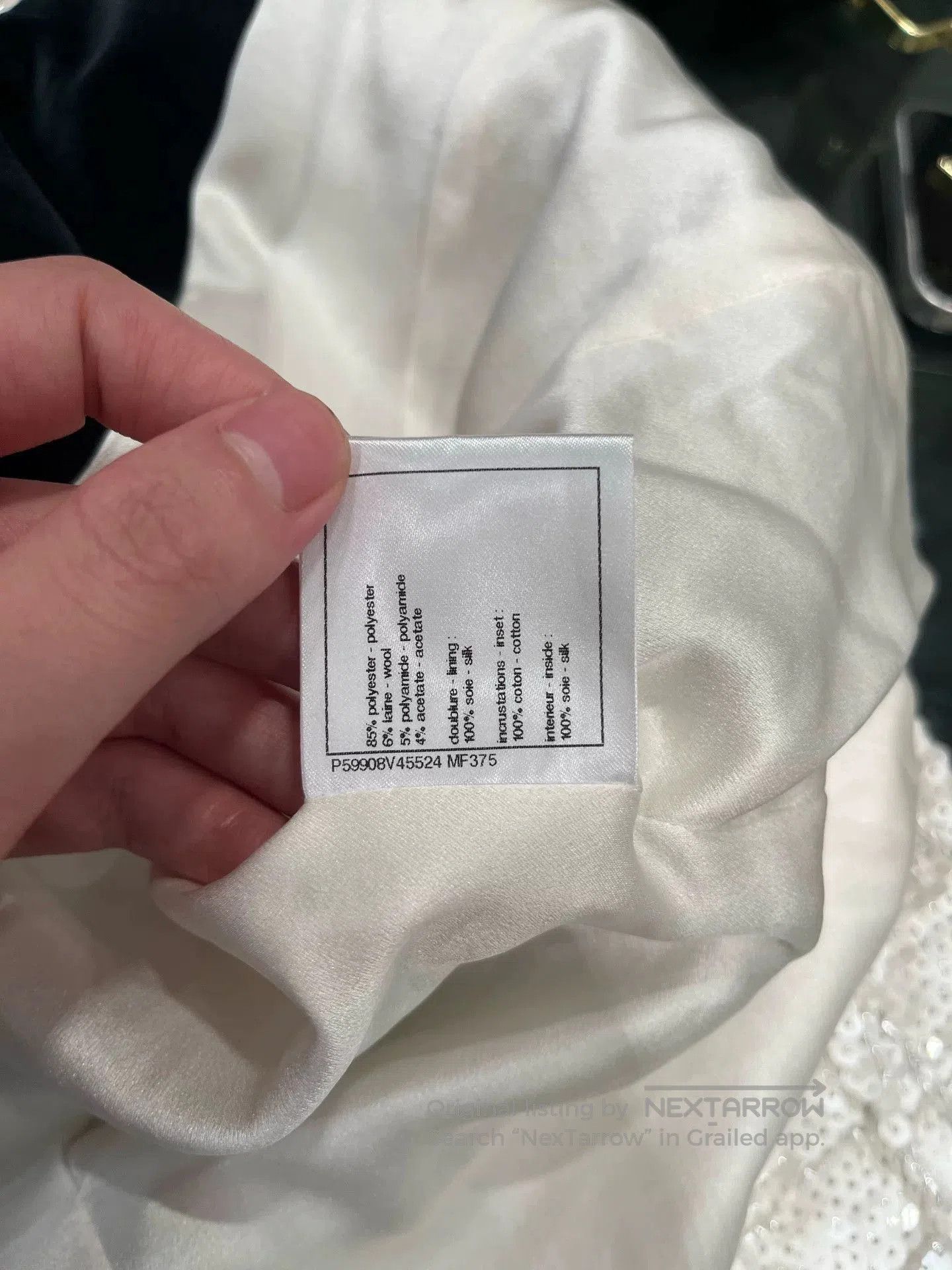 Chanel Chanel White Sequin Forest Series Jacket. Size US S / EU 44-46 / 1 - 7 Thumbnail