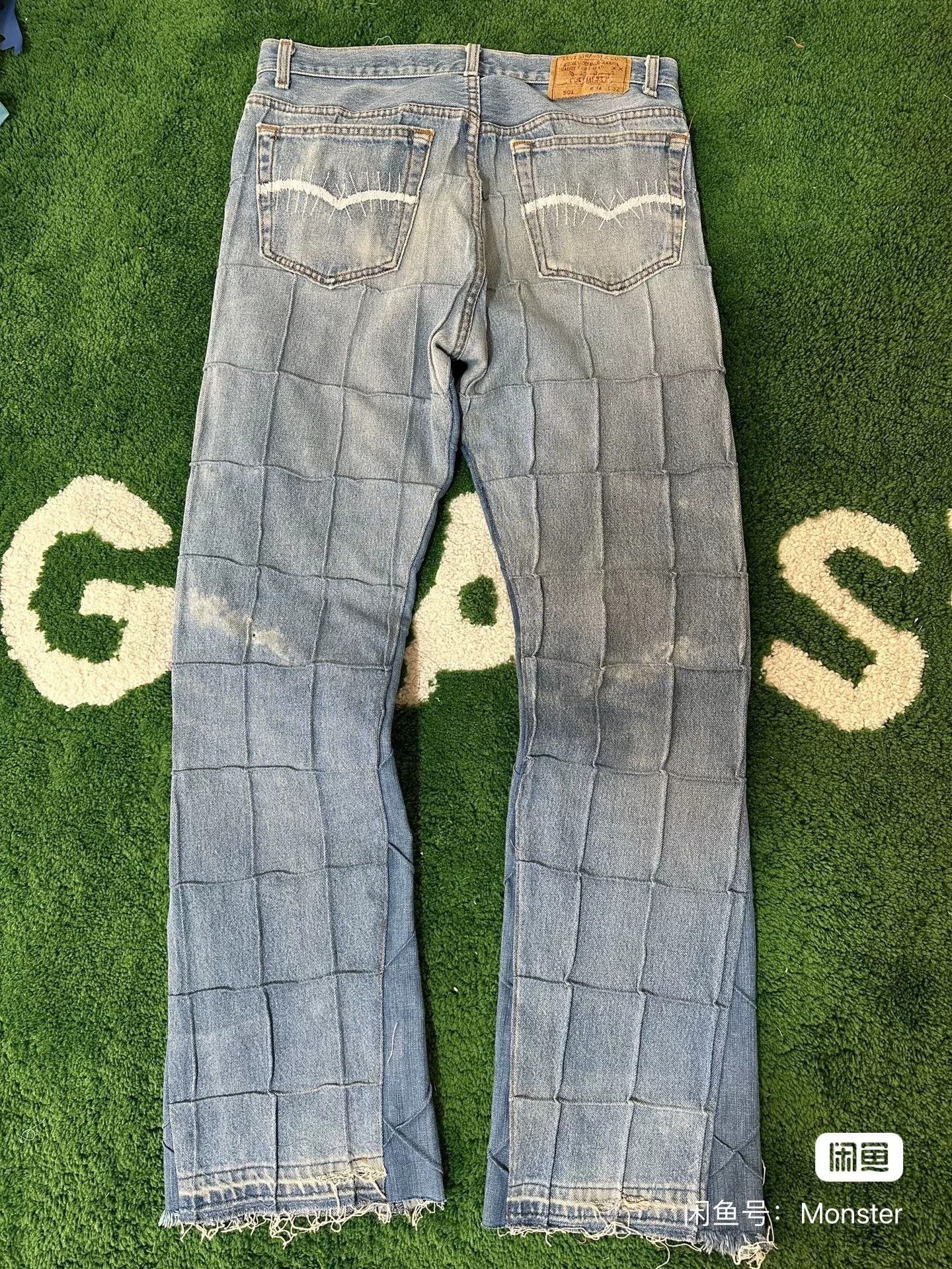 Gallery Dept. Gallery Dept Crocodile Flared Denim Pants Size US 30 / EU 46 - 1 Thumbnail