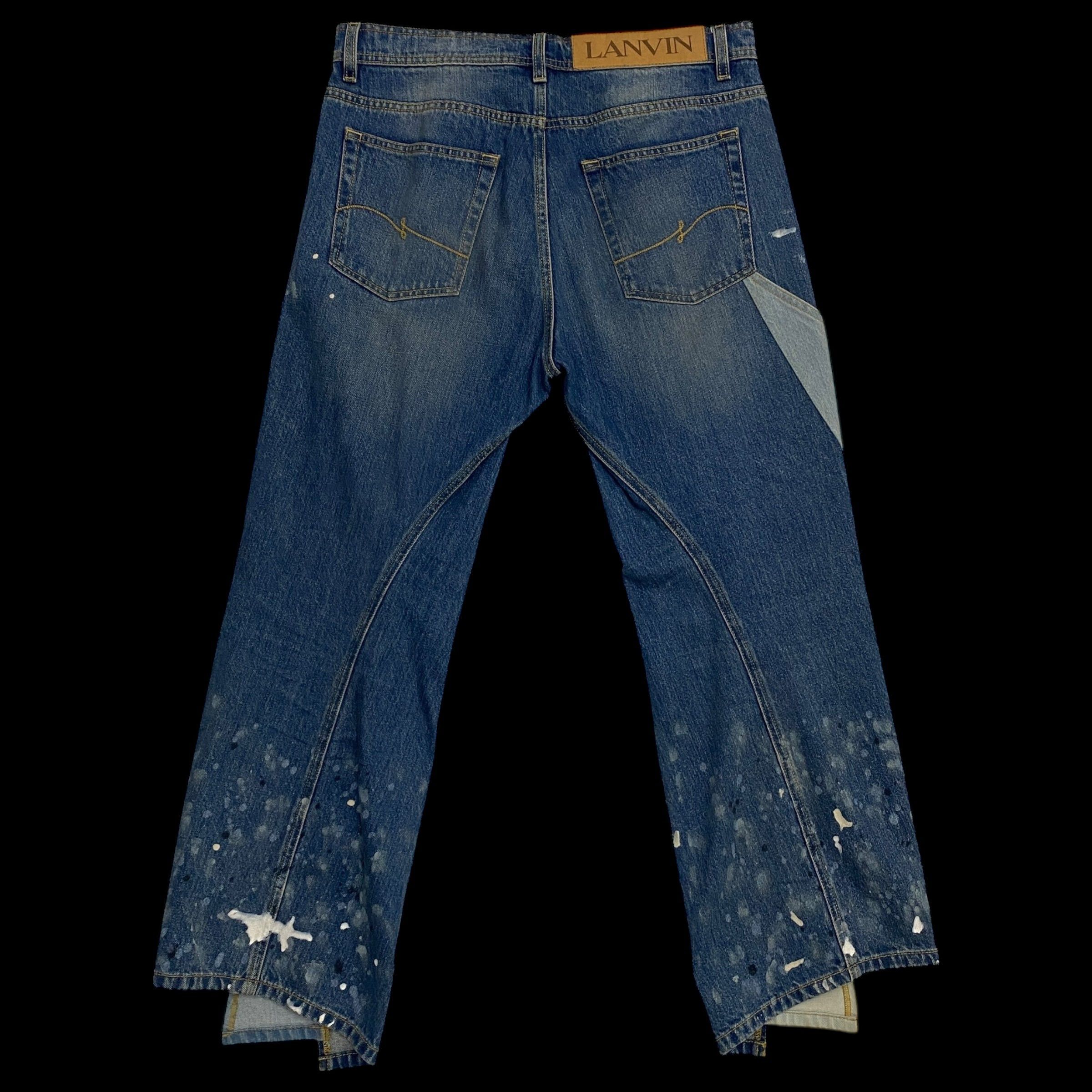 Gallery Dept. × Lanvin Lanvin x Gallery Dept. SS21 Flared Paint Splatter Jeans Size US 34 / EU 50 - 3 Thumbnail