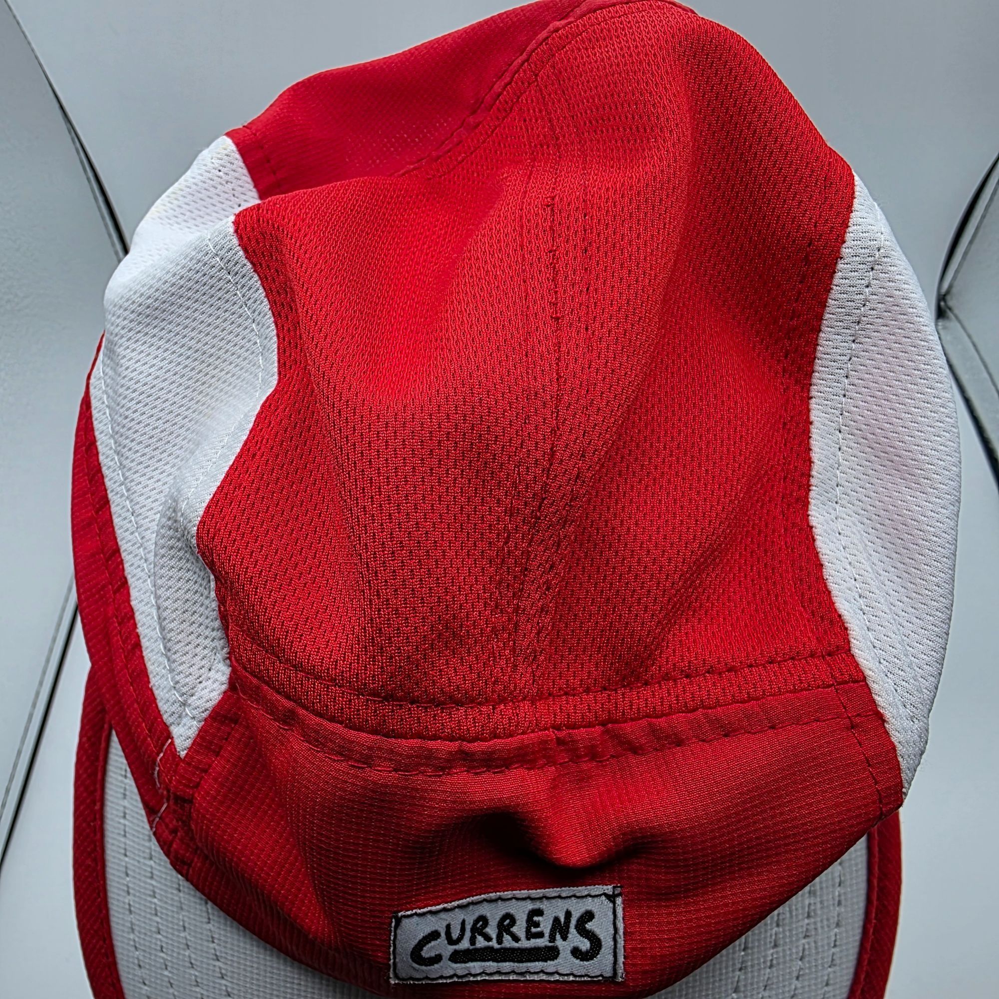 Other Currens Adults Red White Athletic Hat Casual Outdoors Runnin Size ONE SIZE - 5 Thumbnail