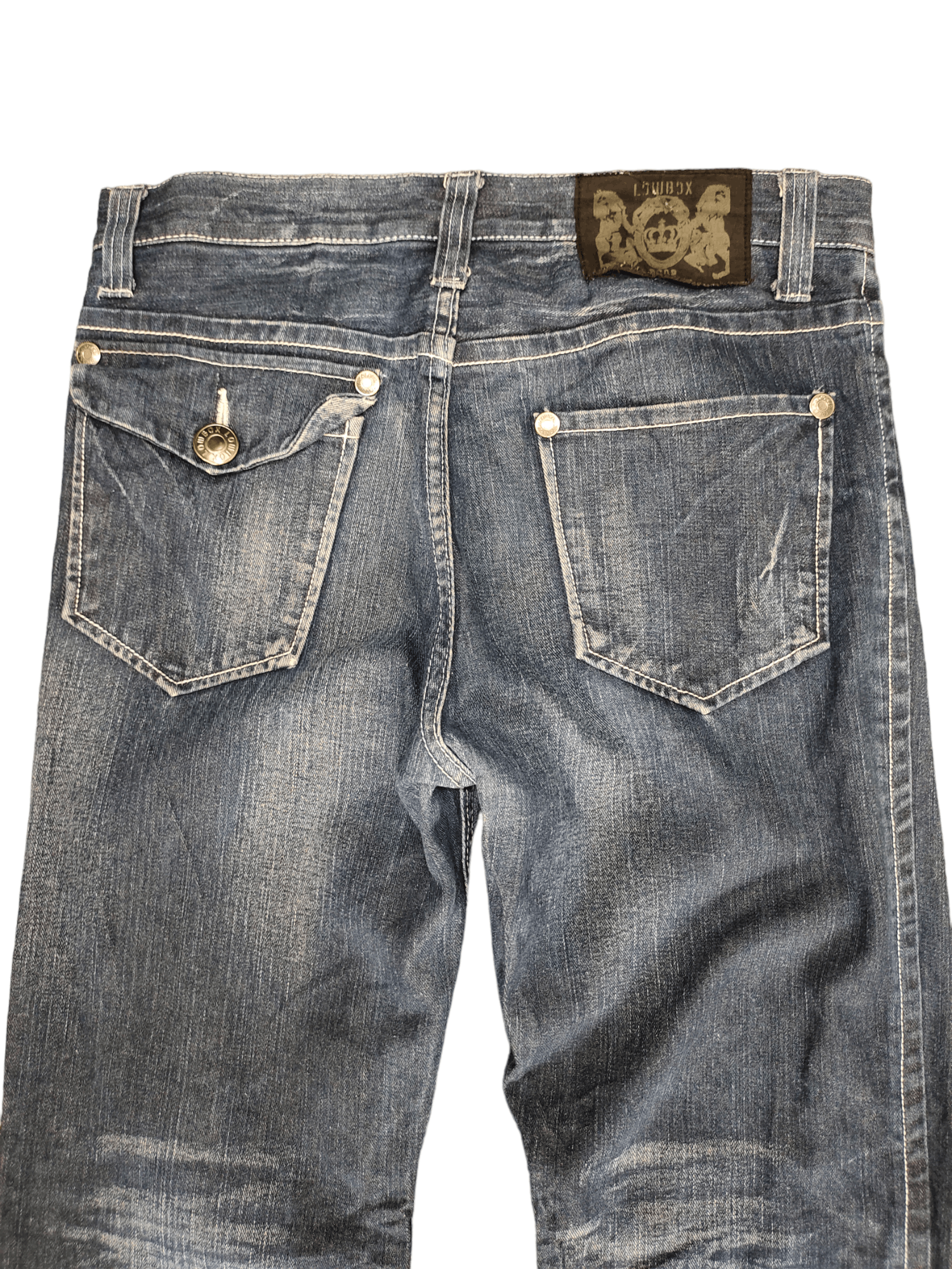 LOWBOX Lowbox Distress Faded Denim Jeans Undercovers Style Size US 34 / EU 50 - 10 Thumbnail