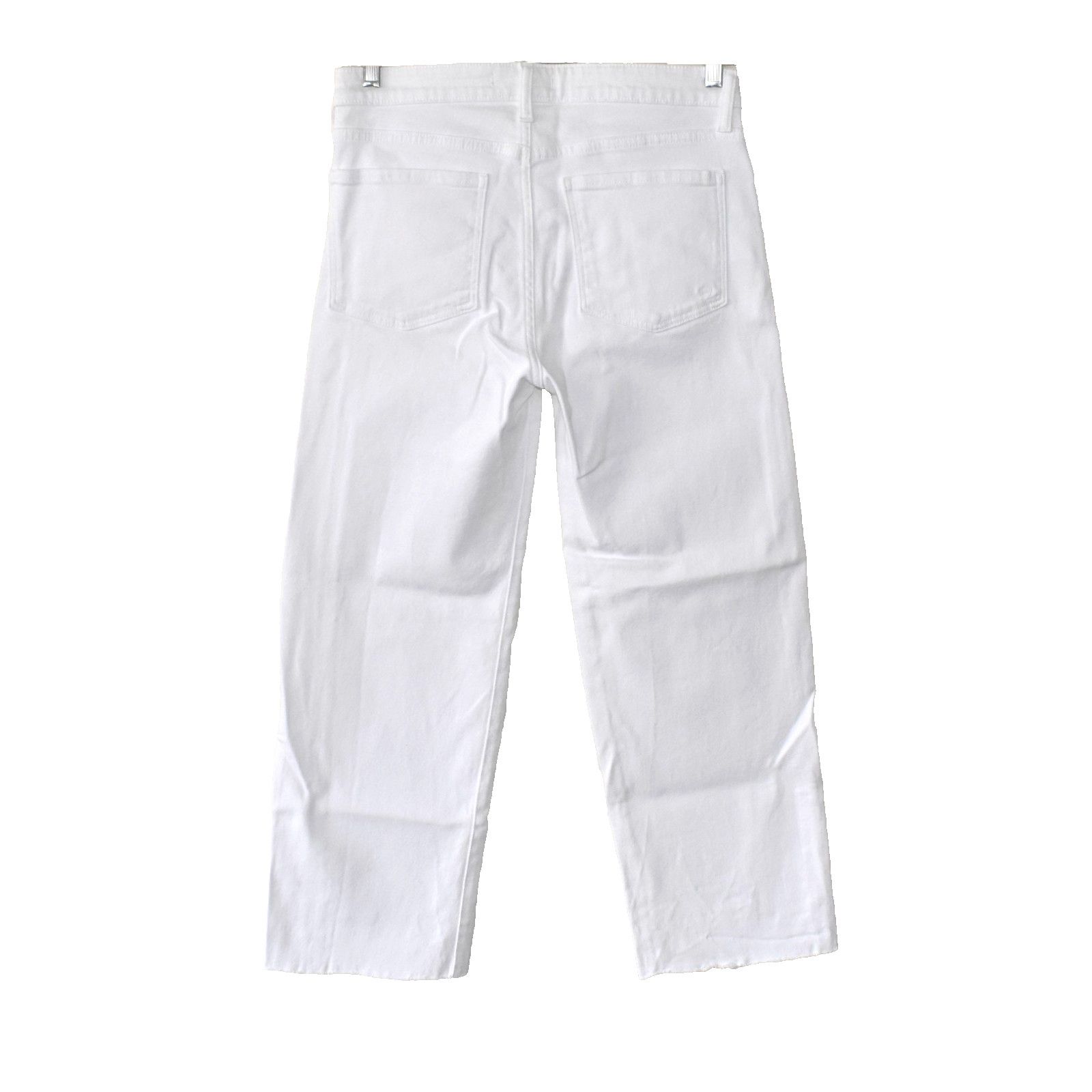 Fidelity NWOT FIDELITY Vintage White High Wide Leg Crop Jeans Size 28 Size 31" - 2 Thumbnail