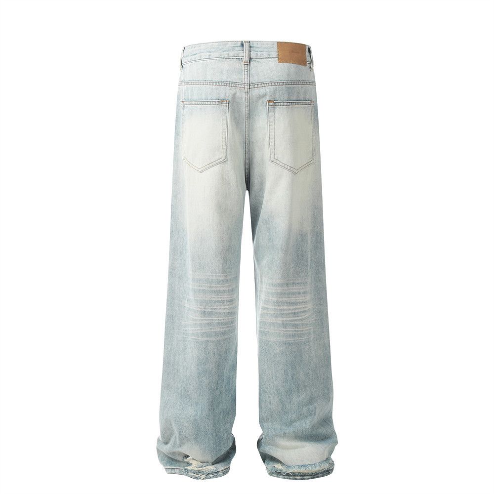 Japanese Brand × Jean Men's trendy high street style washed distressed jeans Size US 32 / EU 48 - 3 Thumbnail