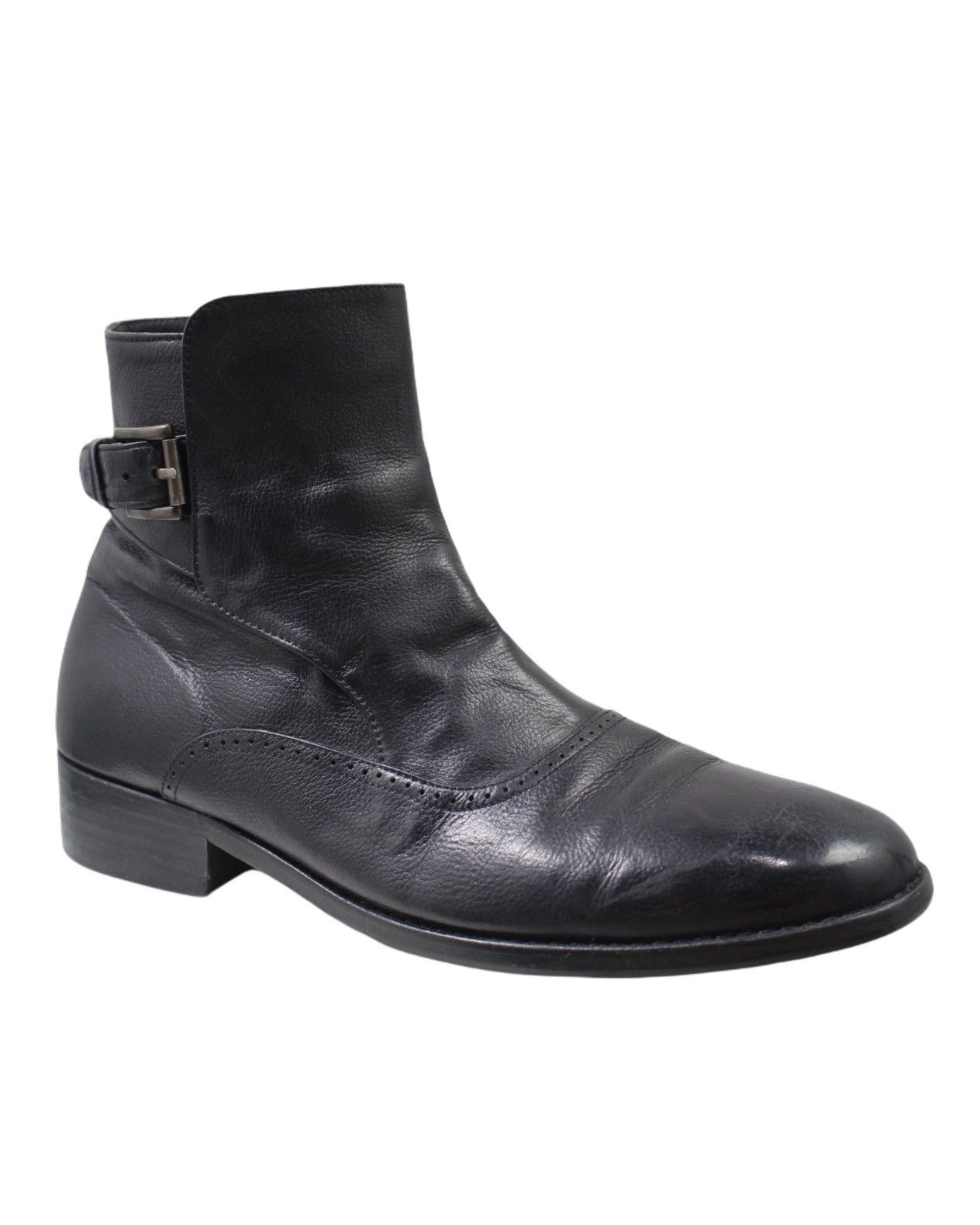 Solid Homme SS2001 SOLID HOMME BY WOOYOUNGMI SIDE-BUCKLE ANKLE BOOTS Size US 8 / EU 41 - 4 Thumbnail