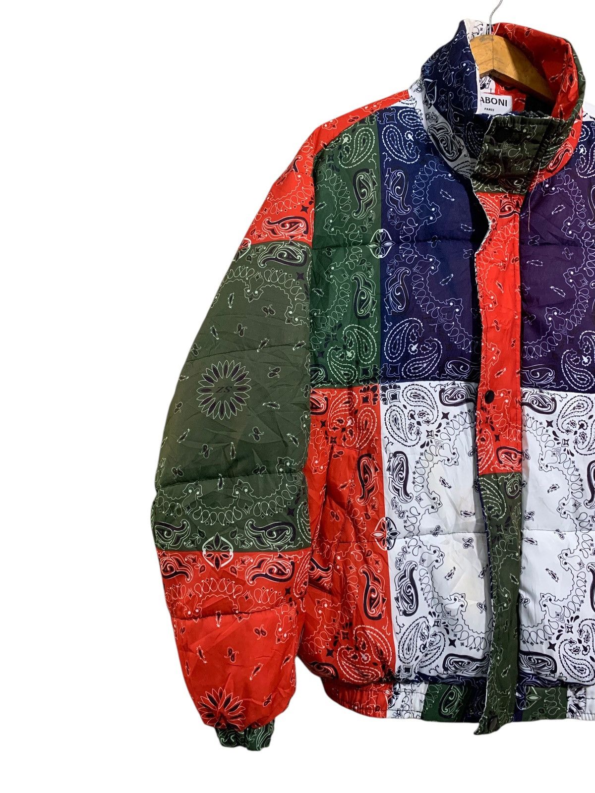 Japanese Brand 🔥UABONI PARIS BANDANA PUFFER JACKETS Size US M / EU 48-50 / 2 - 2 Thumbnail