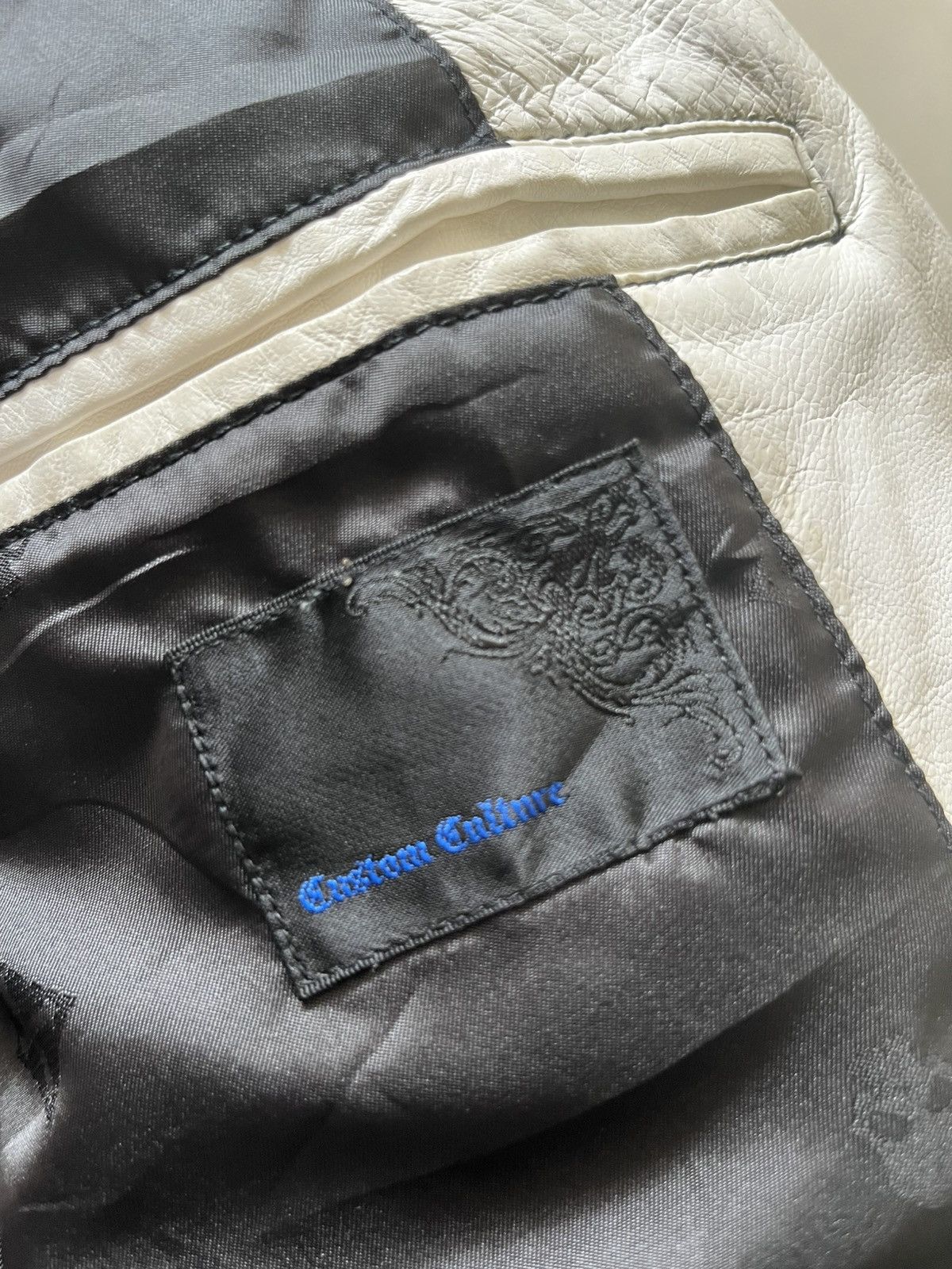 Japanese Brand Custom Culture white leather jacket Size US M / EU 48-50 / 2 - 12 Thumbnail