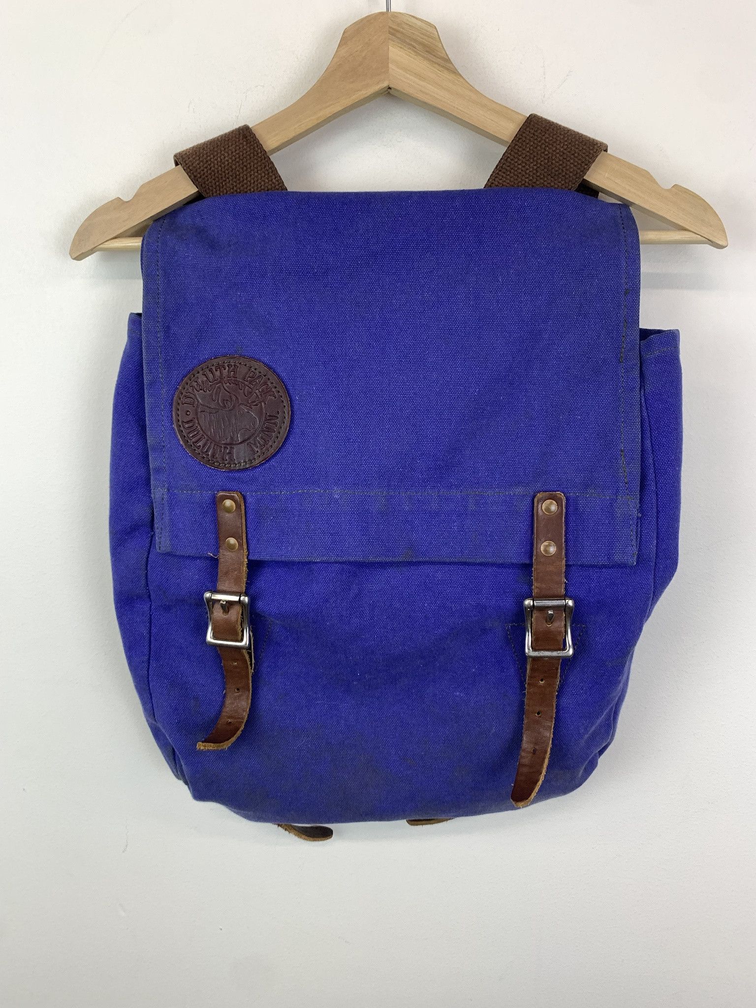 Duluth Pack × Vintage Vintage Duluth Scout Pack Vintage Leather Strap Backpack Size ONE SIZE - 1 Thumbnail