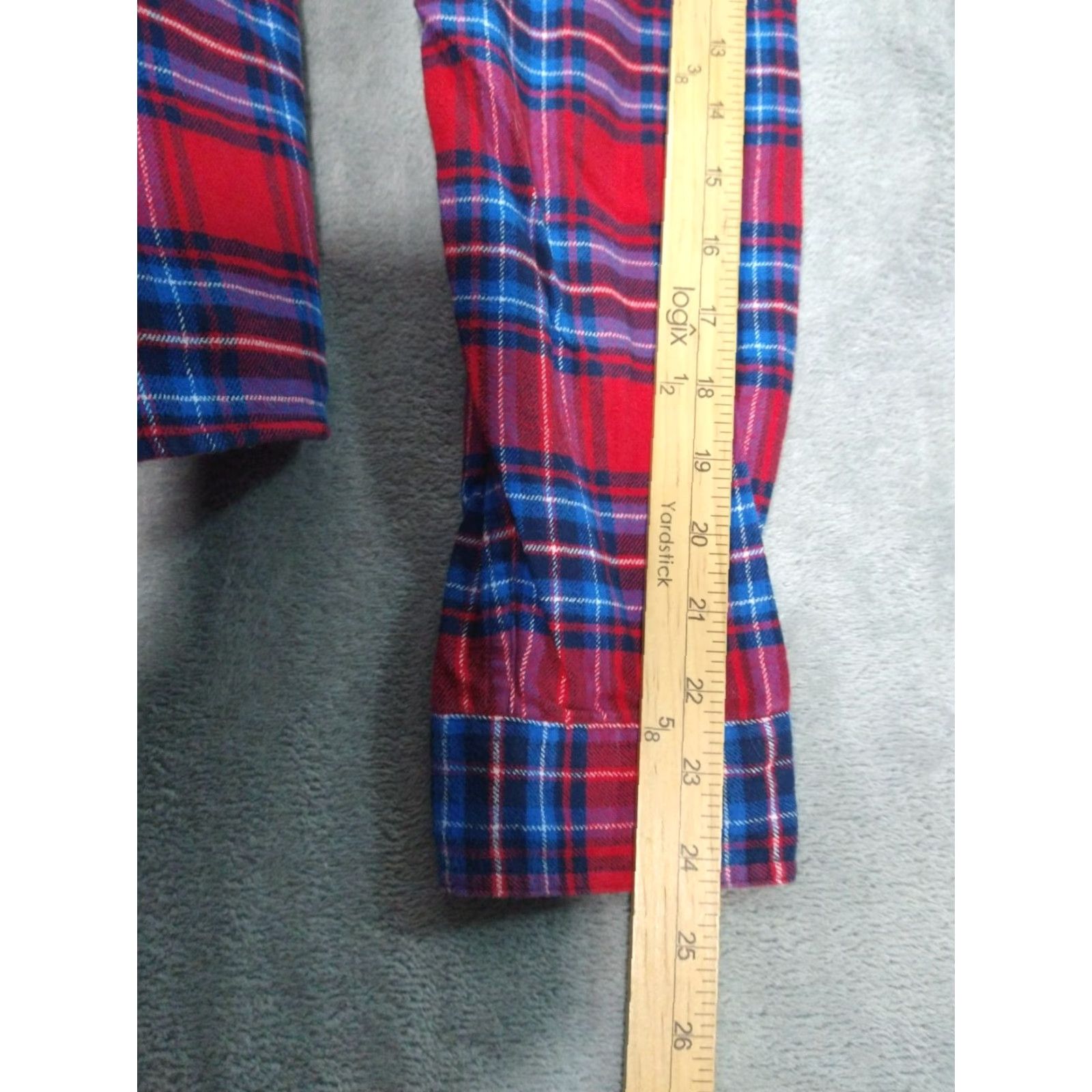 J.Crew J.CREW Mens Large Red Plaid Flannel 1/2 Zip Pullover Shirt Cotton Casual Size US L / EU 52-54 / 3 - 6 Thumbnail