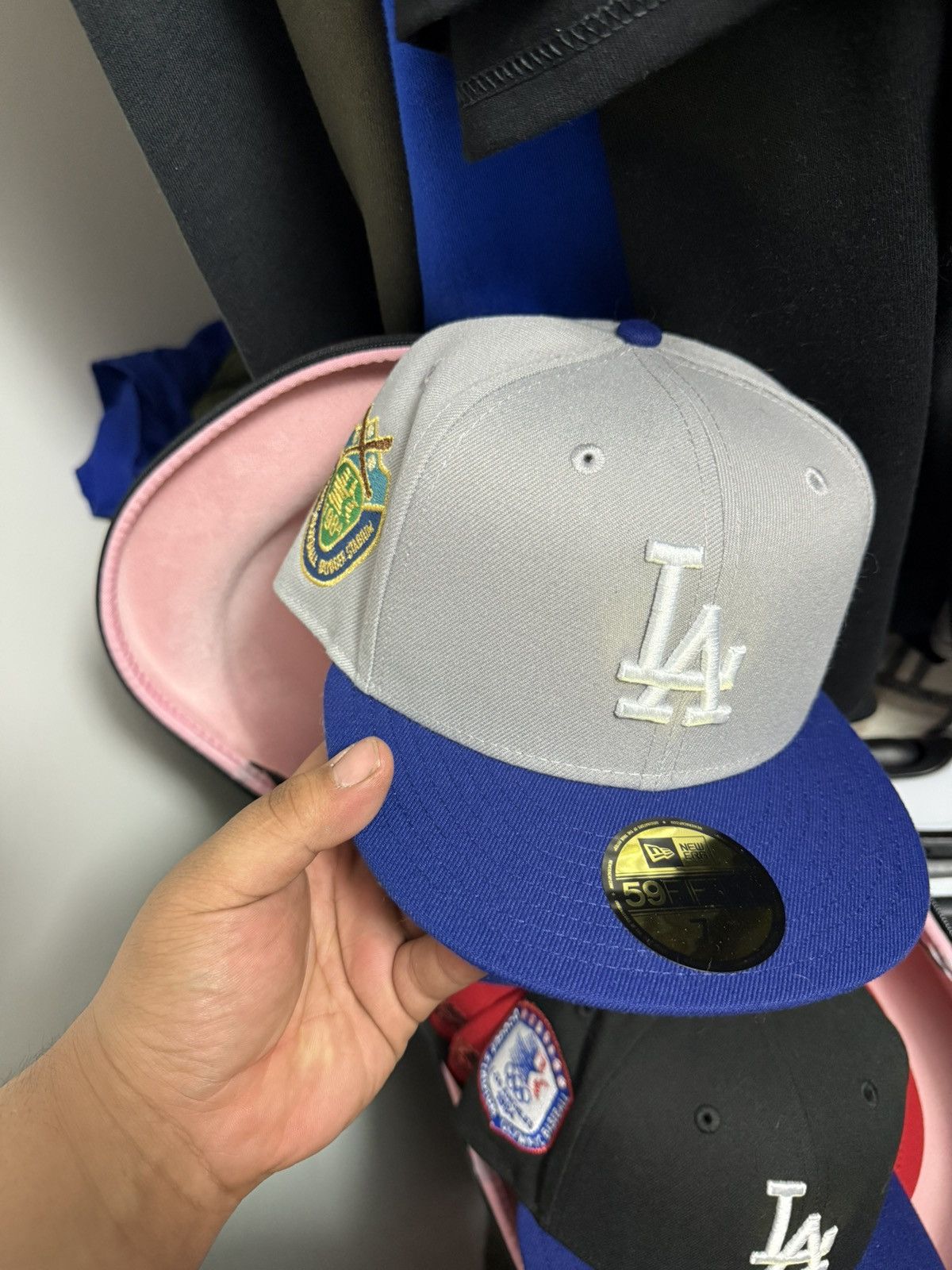 New Era Mag park LA Dodgers Olympic pack 7 1/2 3 hats Size ONE SIZE - 3 Thumbnail