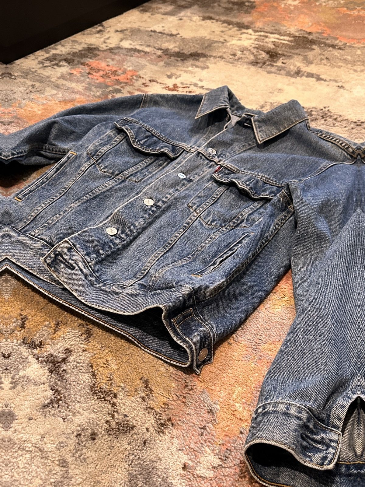 Levi's Levi’s 2000s Denim Standard Trucker Jacket Size US S / EU 44-46 / 1 - 3 Thumbnail