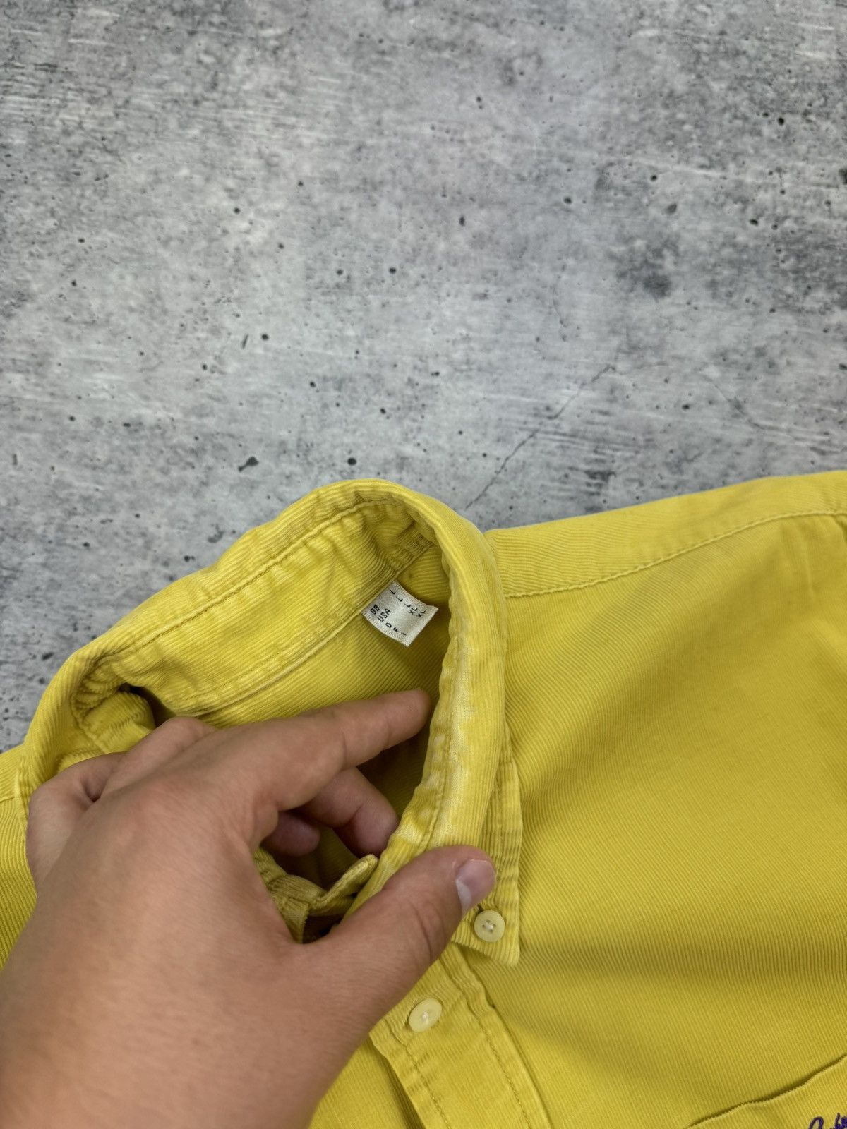 Burberry Vintage Thomas Burberry Logo Casual Yellow Button Up Shirt L Size US L / EU 52-54 / 3 - 17 Thumbnail