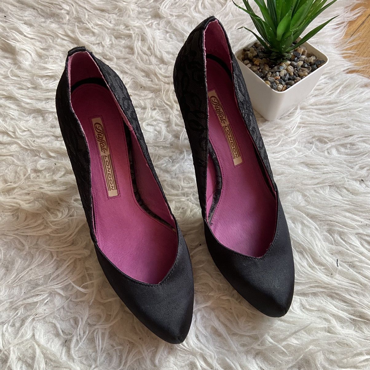 Buffalo London × New Rock × Vintage 📌 Vintage Cutie Buffalo London Y2K Heels Shoes Size US 7 / IT 37 - 3 Thumbnail