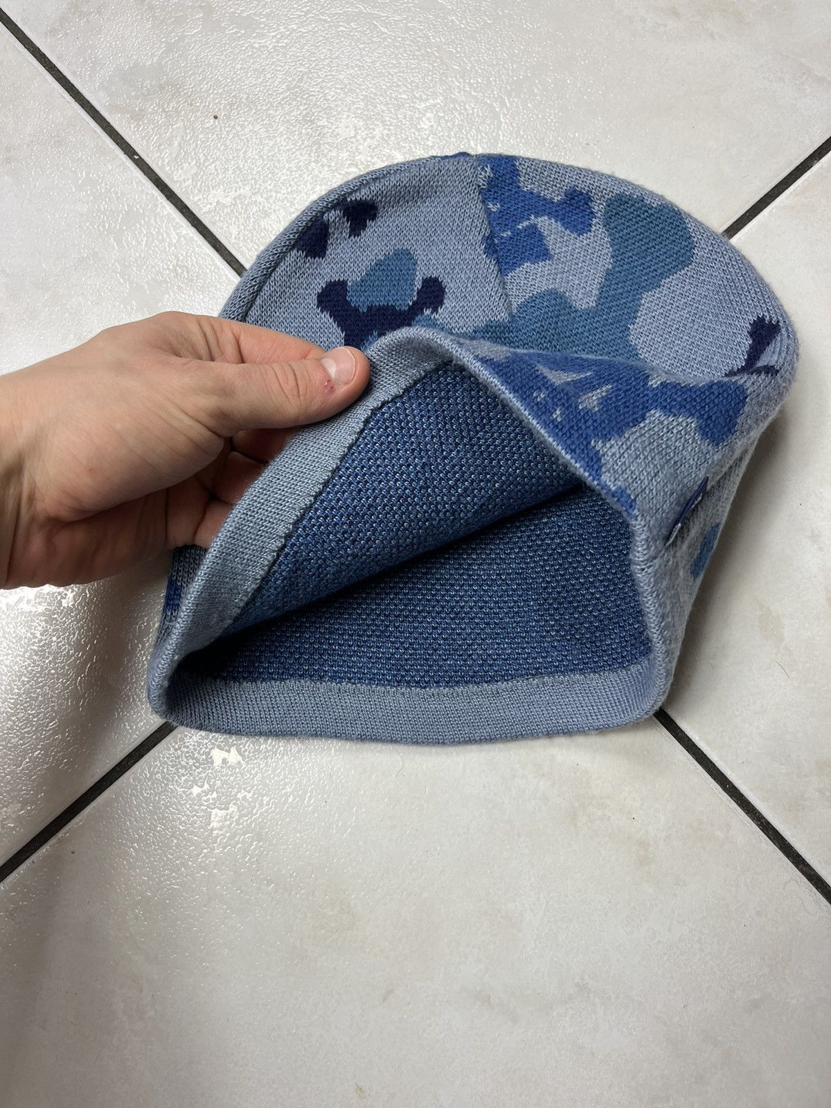Stussy × Vintage Vintage 90s Stussy skull beanie y2k all over print hype rare Size ONE SIZE - 9 Thumbnail