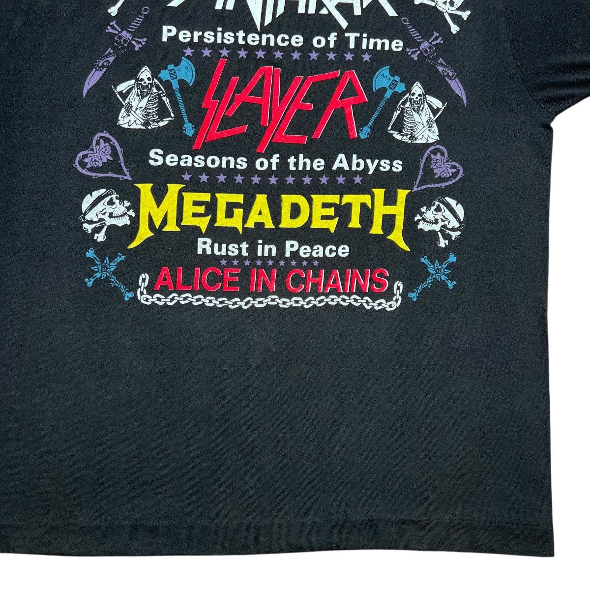Band Tees Vintage 1991 Clash Of The Titans Tour Alice In Chains Tee Size US L / EU 52-54 / 3 - 14 Thumbnail