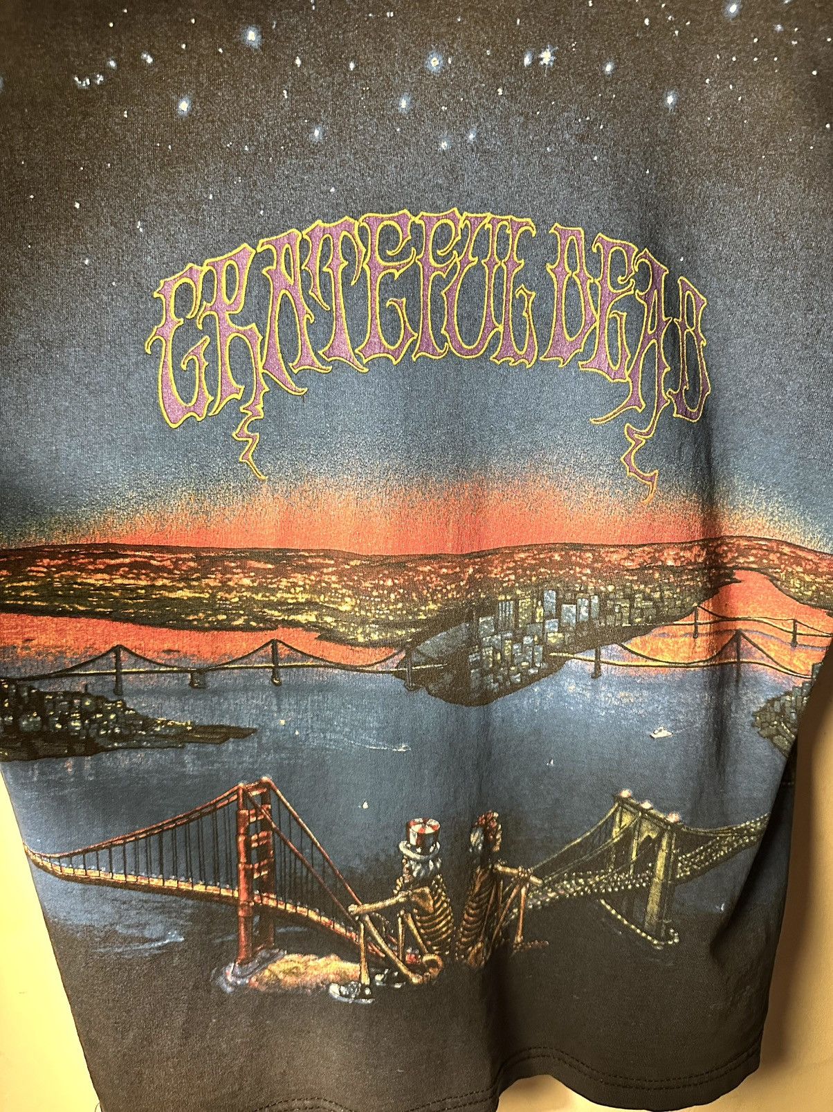 Vintage 1990 Vintage Grateful Dead AOP San Francisco Tee L Size US L / EU 52-54 / 3 - 4 Thumbnail
