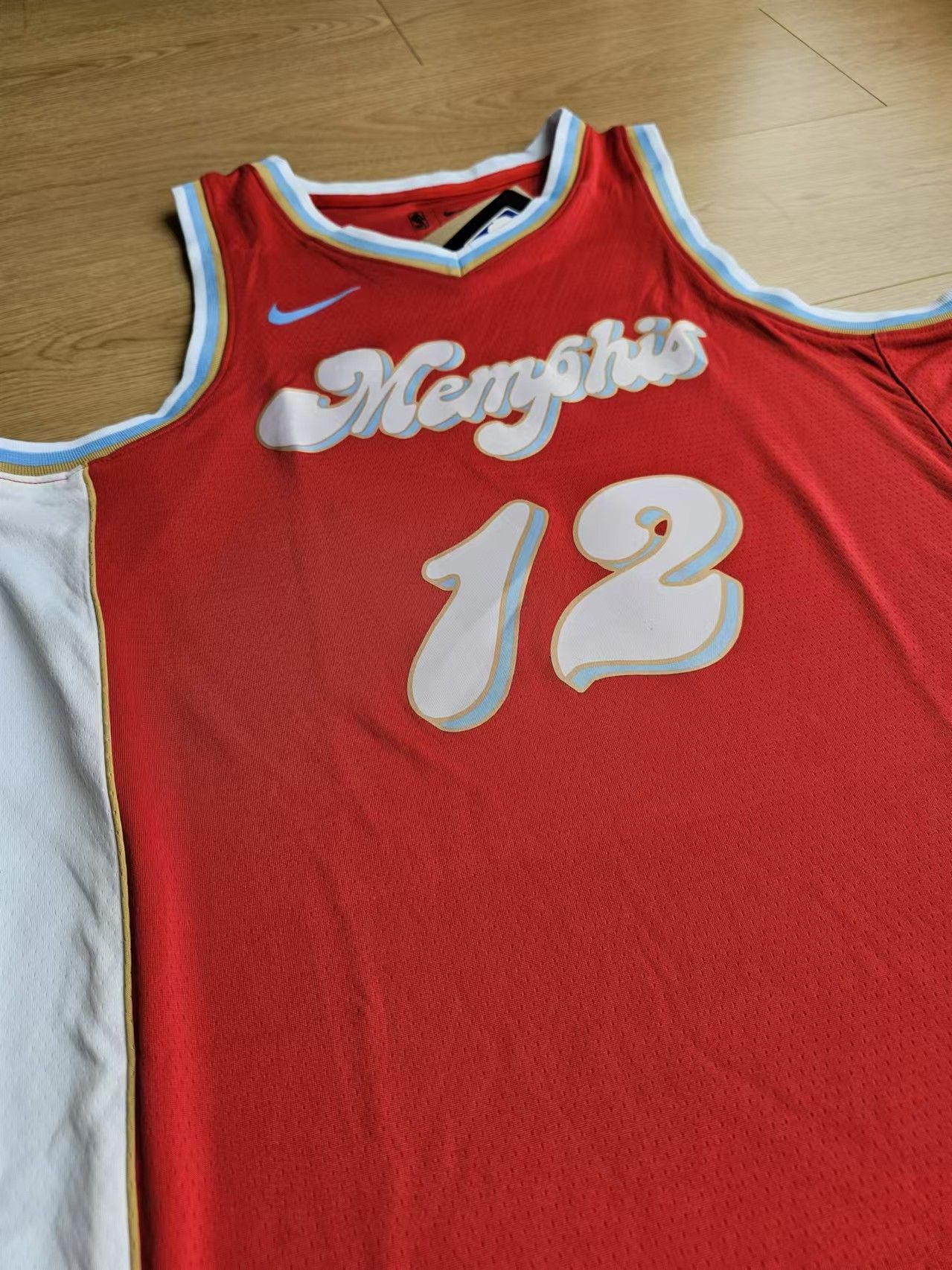 NBA Grizzlies #12 Ja Morant Jersey City Edition Size US M / EU 48-50 / 2 - 3 Thumbnail