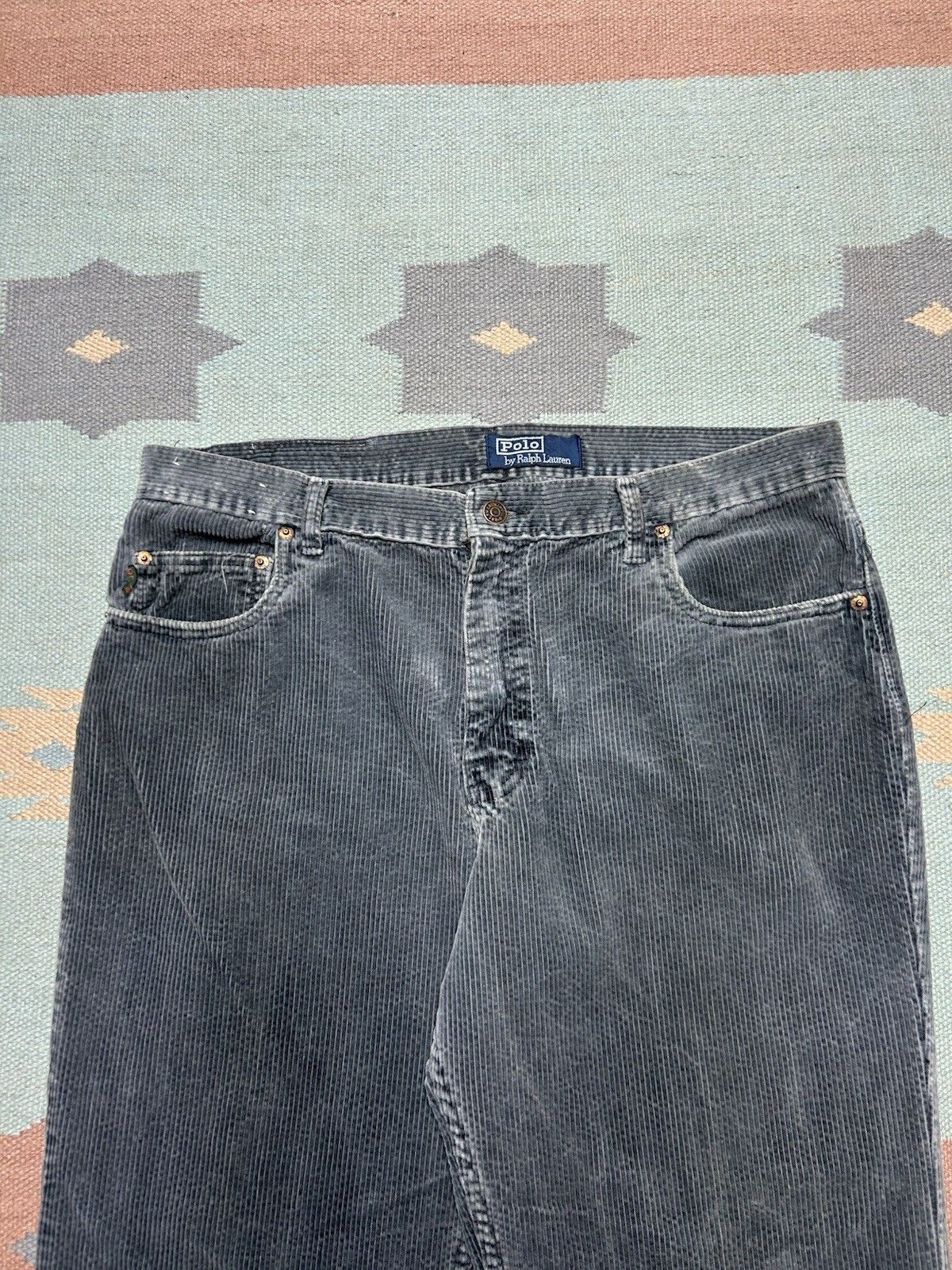 Vintage Vtg polo Ralph Lauren corduroy pants straight baggy 36x30 Size US 36 / EU 52 - 6 Thumbnail