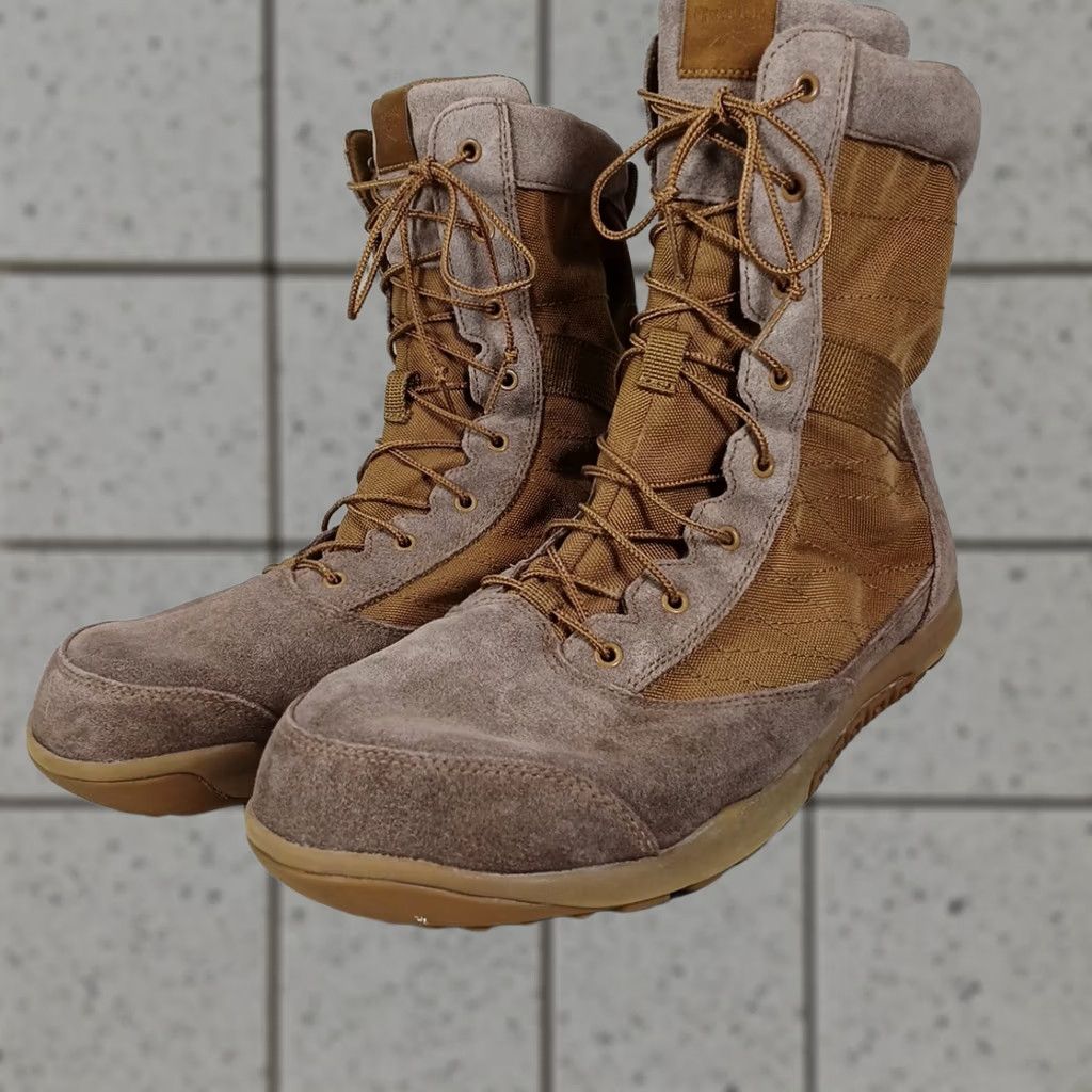 Reebok Reebok Work RB7125 Men’s Tactical Boots Coyote Brown Leather ASTM EH SR Leather Boots M Brown Mens Combat Shoes Zipper Workwear 13M Size US 13 / EU 46 - 1 Thumbnail