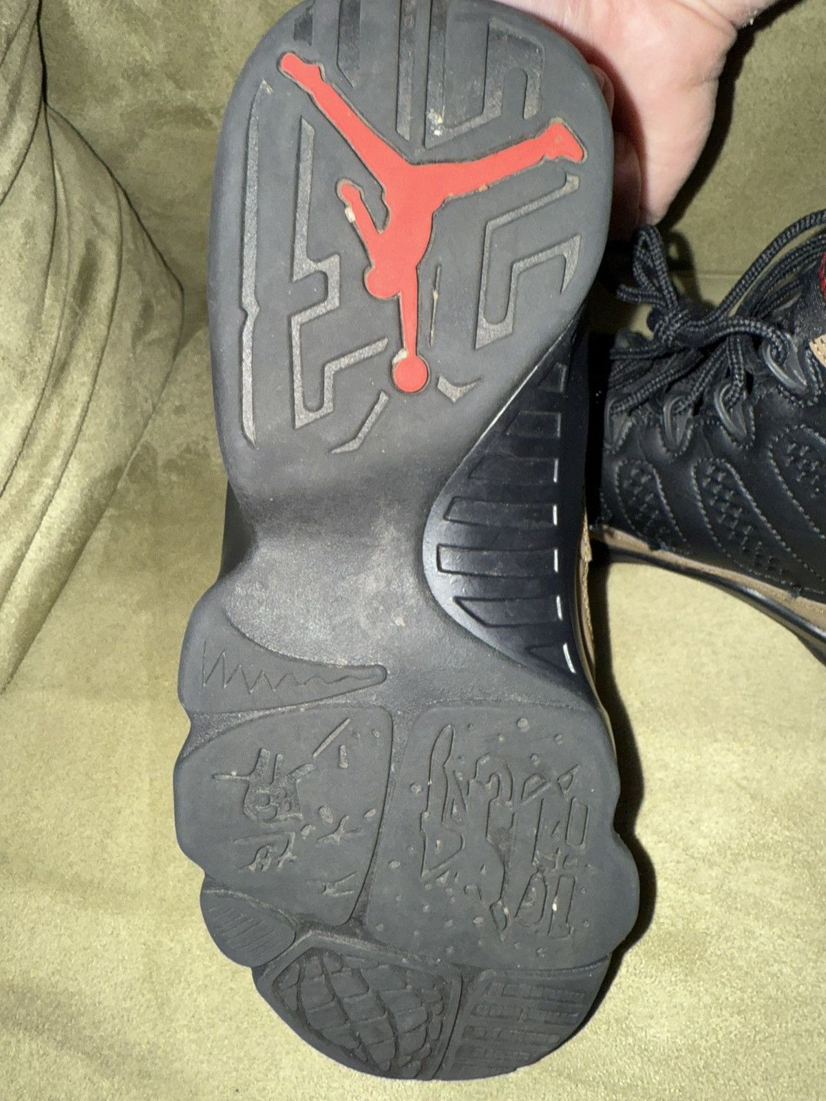 Jordan Brand Nike Air Jordan 9 “Olive” VGC, size 6m/7.5w shoes boots Size US 6 / EU 39 - 15 Thumbnail
