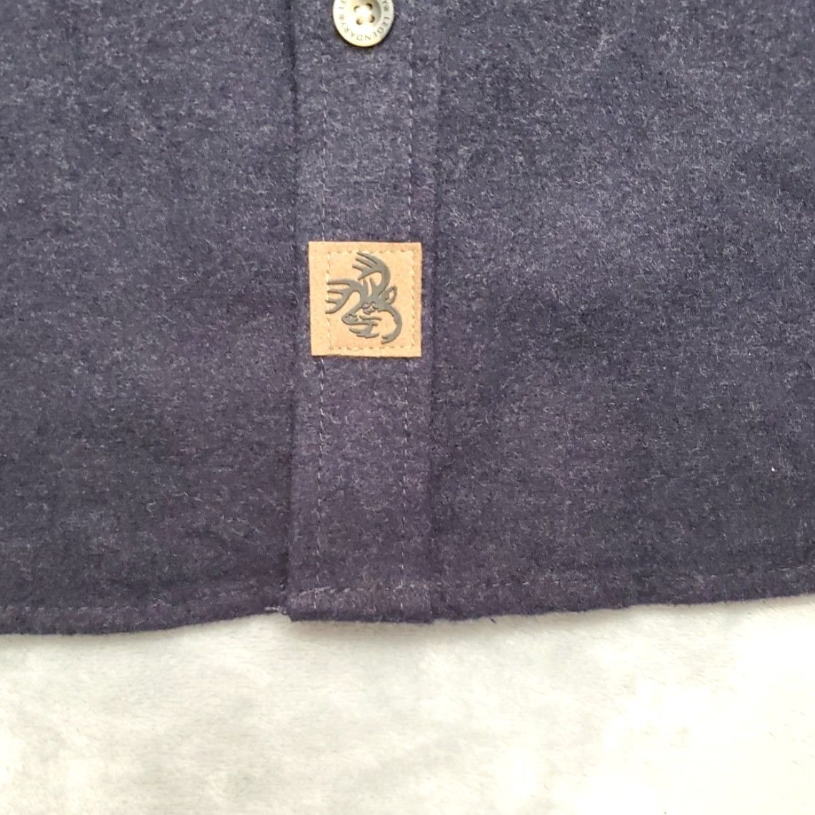 Vintage Empire CAT Caterpillar Shirt Mens XXXL Navy Blue Chamois Flannel Long Sleeve Size US XXL / EU 58 / 5 - 3 Thumbnail