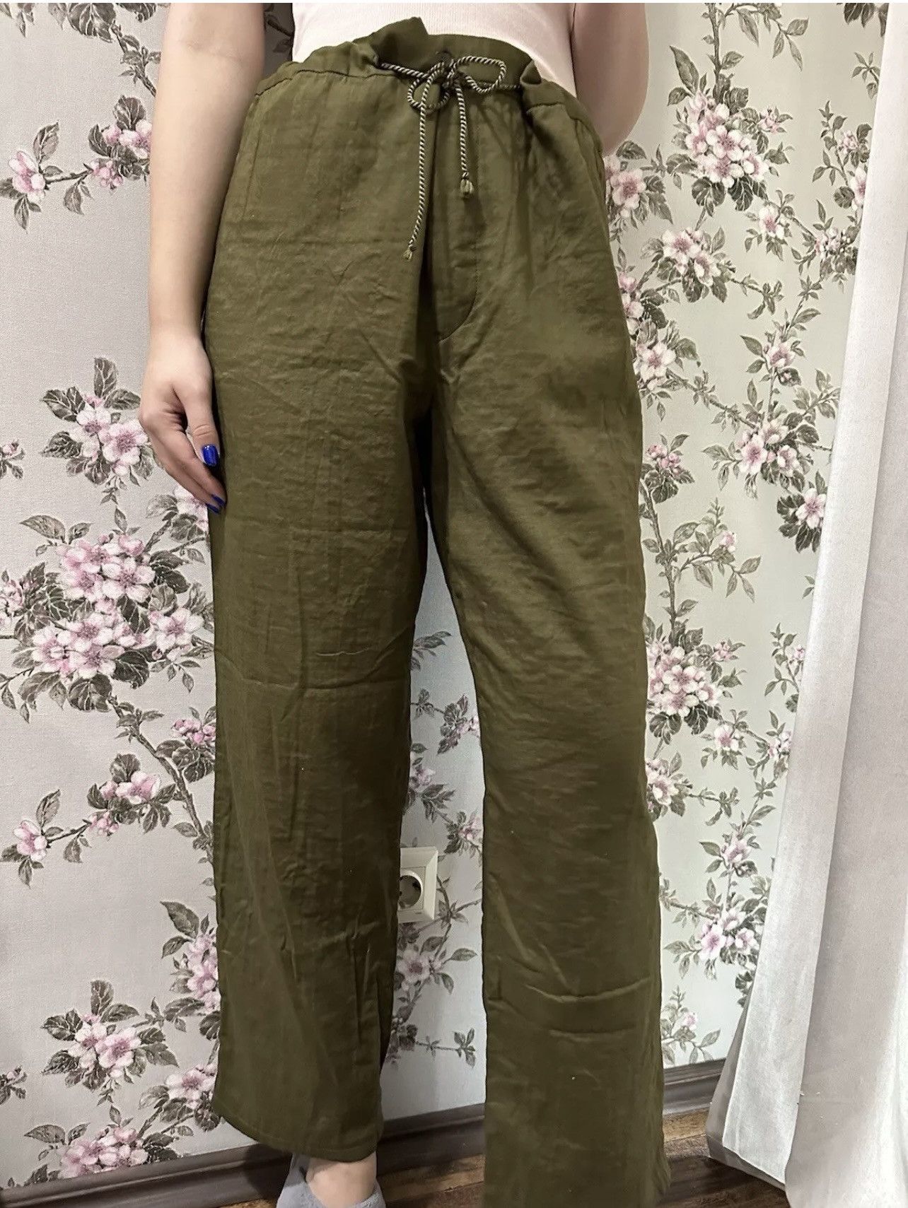 Issey Miyake × Japanese Brand × Vintage Issey Miyake Japan Khaki Pants Lagenlook Avant garde Sz 3-4 Size 30" / US 8 / IT 44 - 2 Thumbnail