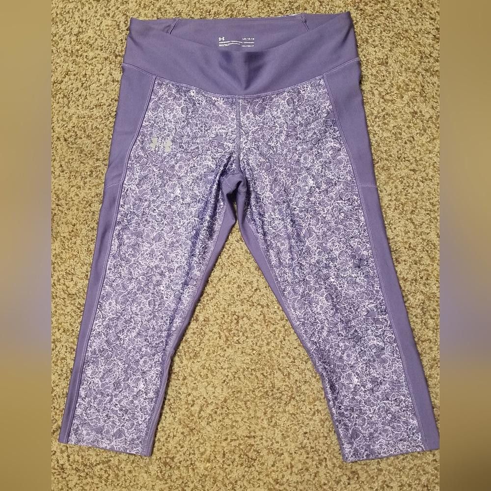 Under Armour Under Armour Compression Large Purple Leggings Size Large Size 36" / US 14 / IT 50 - 2 Thumbnail