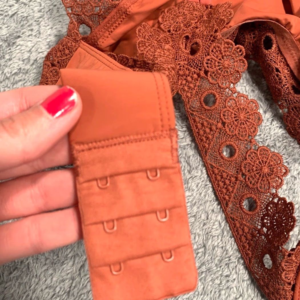 Vintage Aerie Bralette BRA Medium Orange M Size ONE SIZE - 7 Thumbnail
