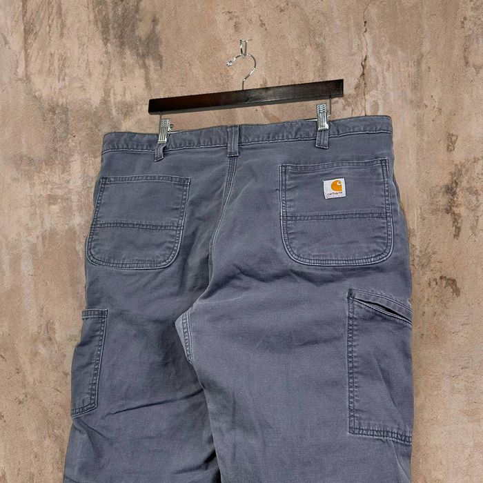 Vintage Carhartt Double Knees Carpenter Pants Iron Grey Relaxed Fit ...