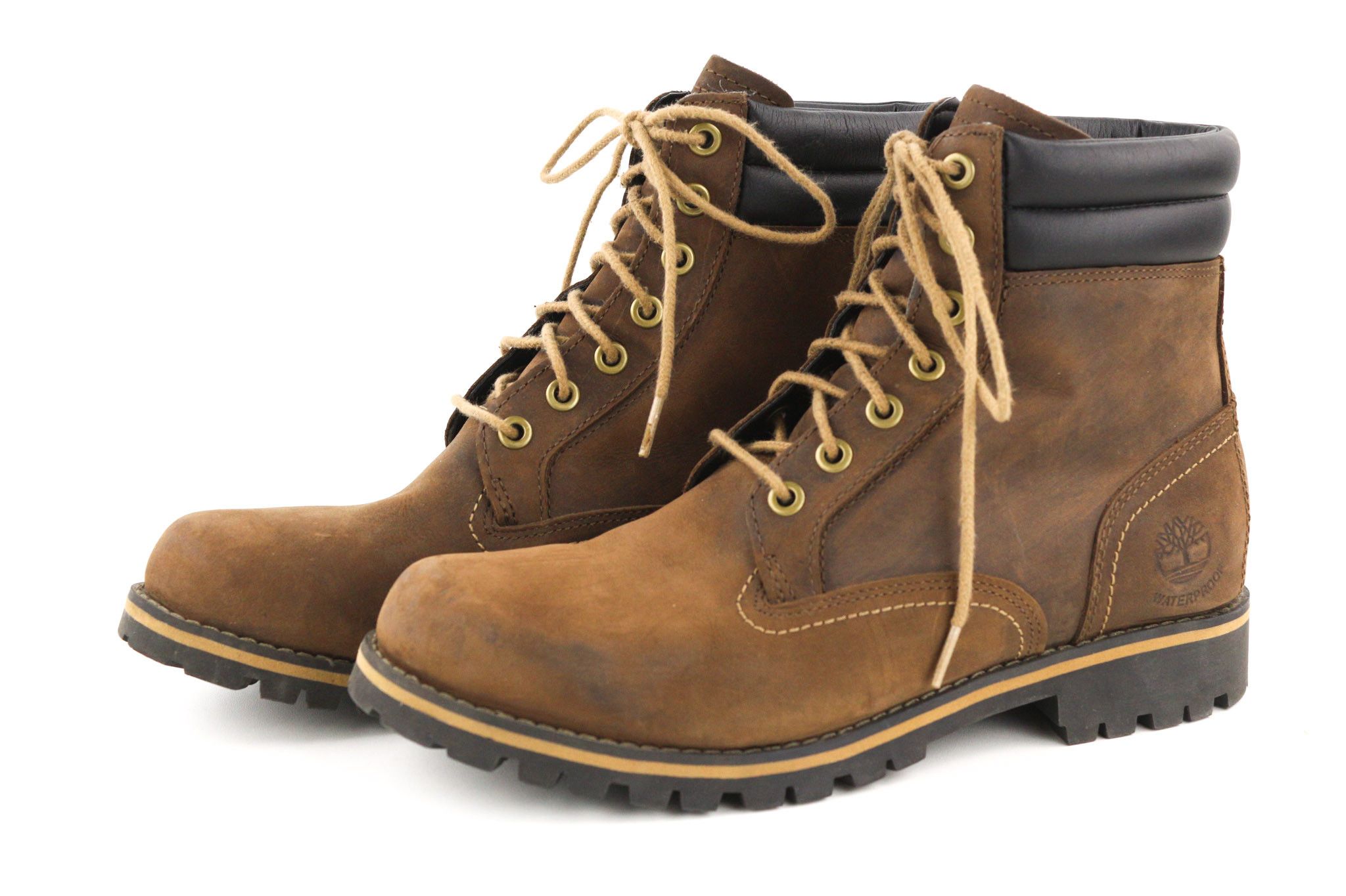 Timberland 6857B UK8 Brown Leather Aged Waterproof Boots 79964 Size US 8.5 / EU 41-42 - 2 Thumbnail