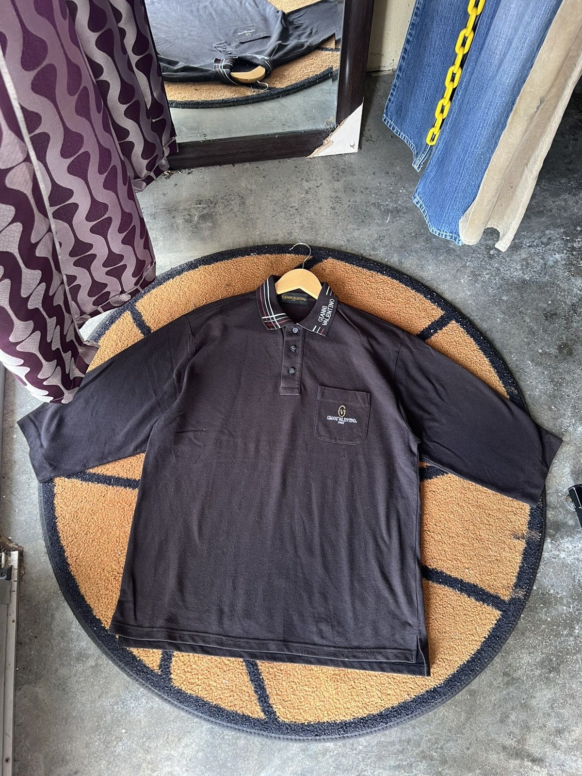 🔥Vintage Sun Faded Gianni Valentino Polo Tee