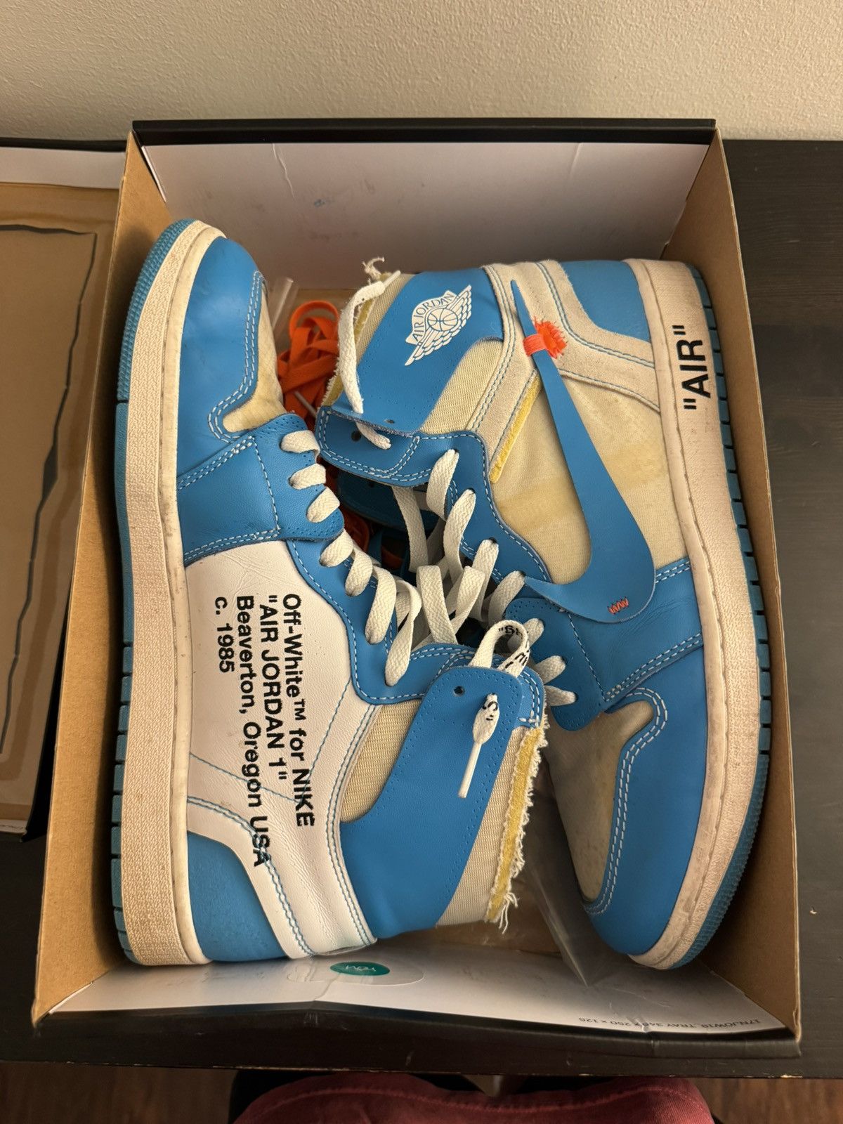 Nike × Off-White Nike Off white Jordan 1 Size US 12.5 / EU 45-46 - 20 Thumbnail