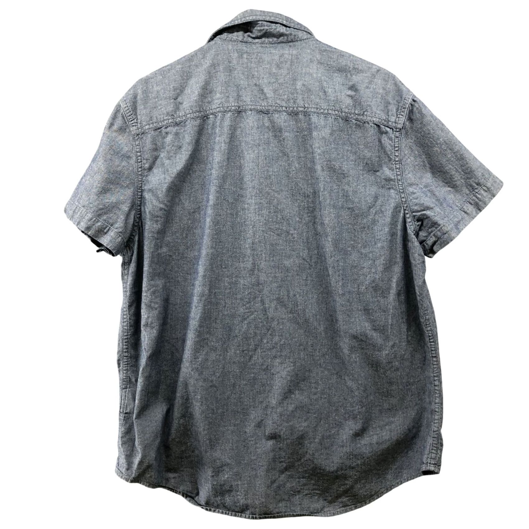 Calvin Klein Calvin Klein Utility Shirt Mens XL Blue Cotton Flap Pocket Button Up Western Size US XL / EU 56 / 4 - 2 Thumbnail