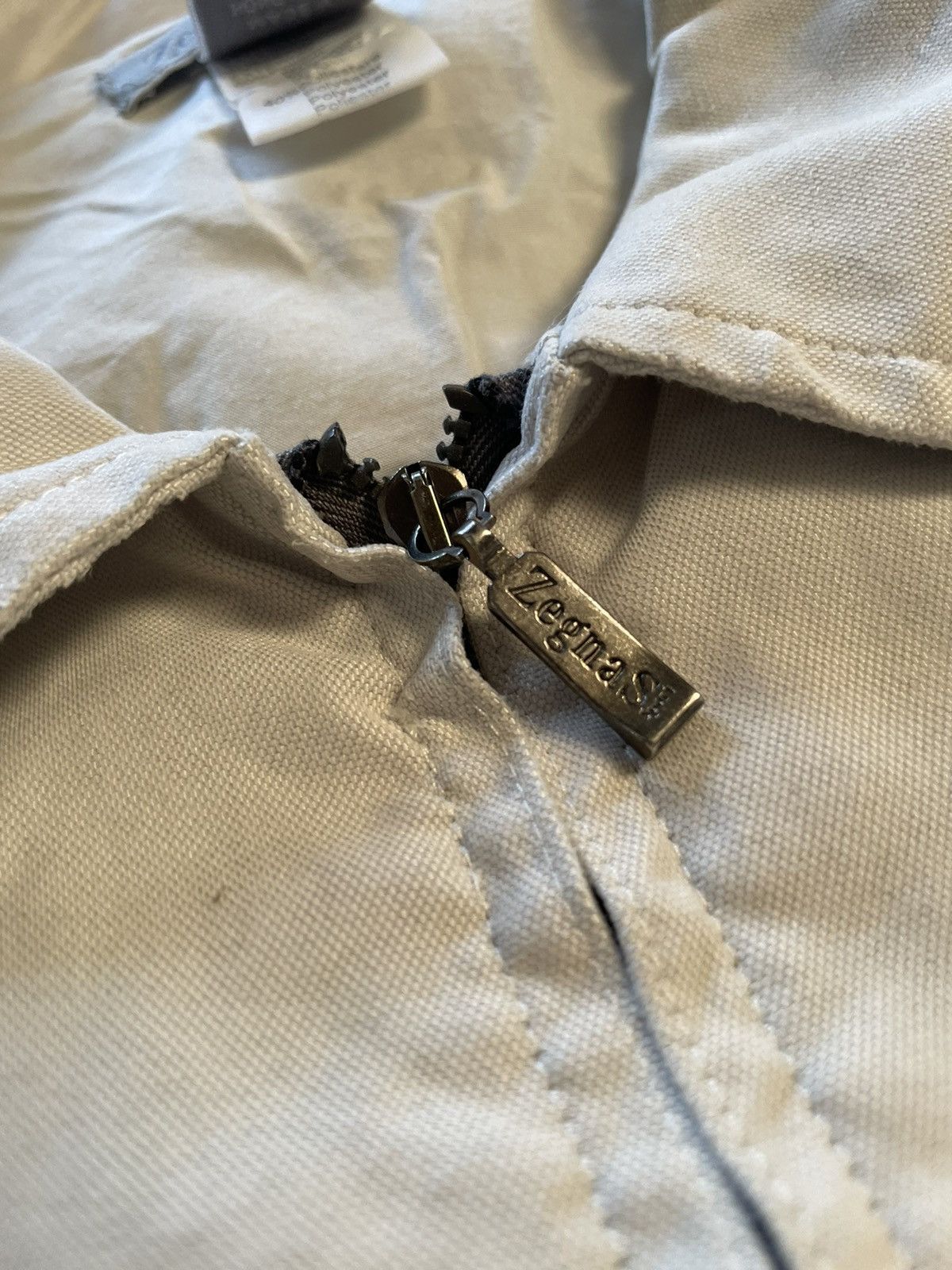 Ermenegildo Zegna × Vintage 🔥 Zegna Windbreaker Jacket Cream Size US L / EU 52-54 / 3 - 2 Thumbnail