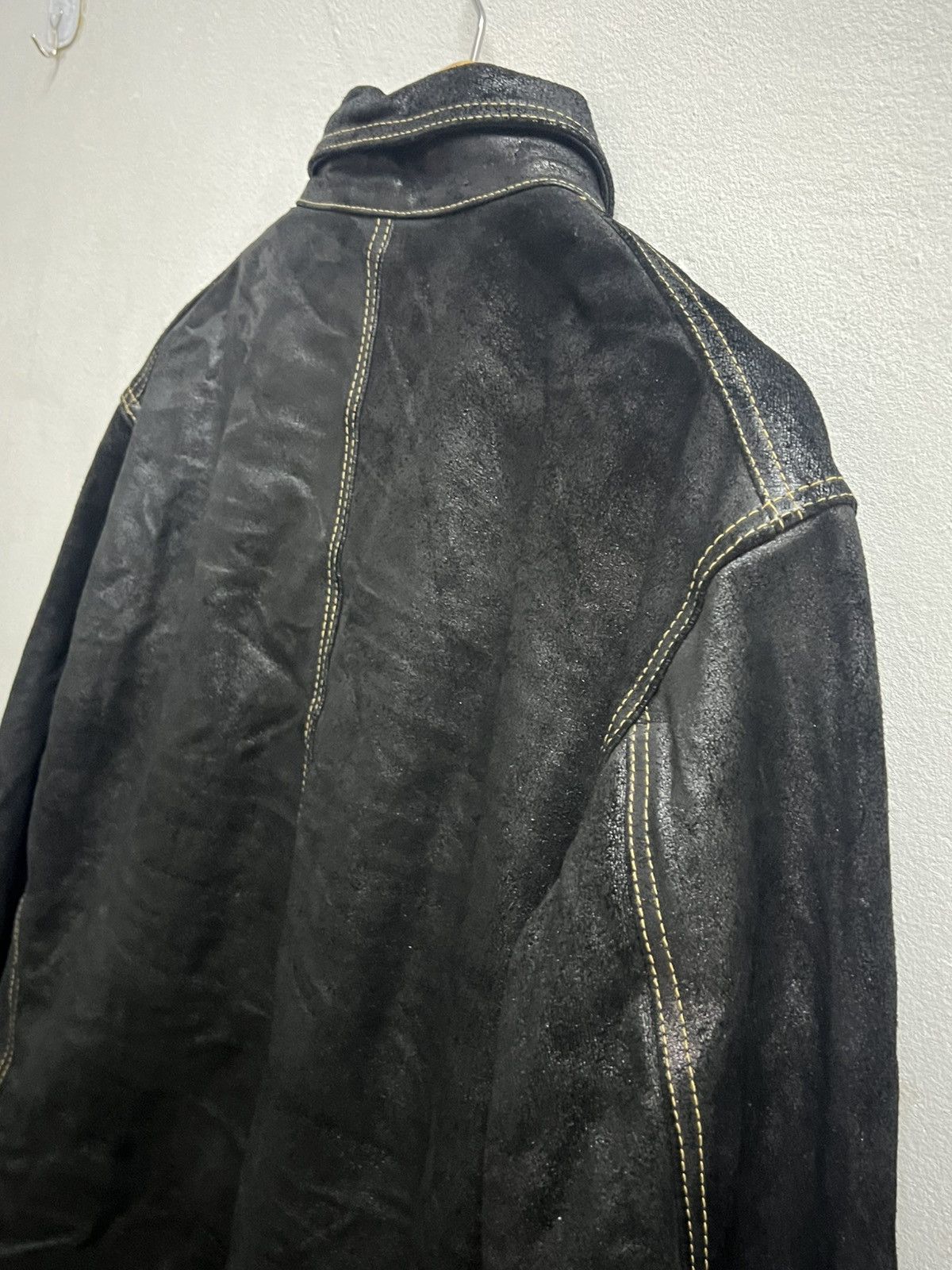 Vintage KEMPEL 🇩🇪 Button up leather jacket saiz 46 Size US XL / EU 56 / 4 - 7 Thumbnail