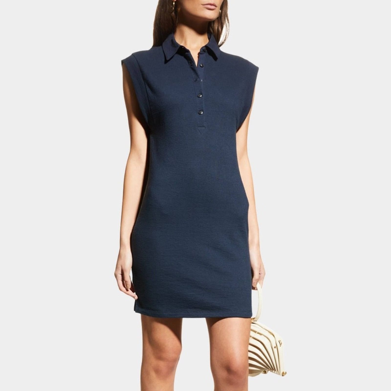 Rag & Bone Rag & Bone Mckenna Polo Navy Blue Sleeveless Mini Dress Sz L Size L / US 10 / IT 46 - 1 Thumbnail