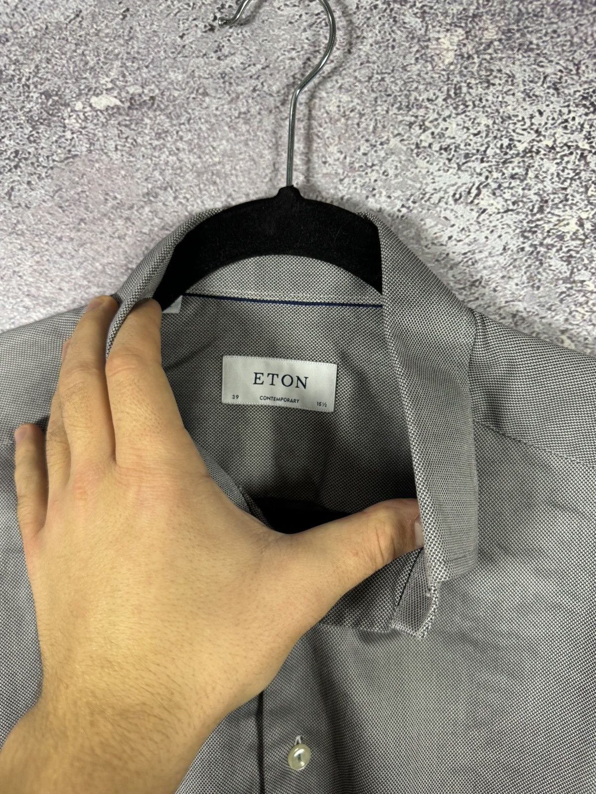 Eton ETON York Slim Formal Shirt Men’s Large Button Up Cutaway Size US L / EU 52-54 / 3 - 7 Thumbnail