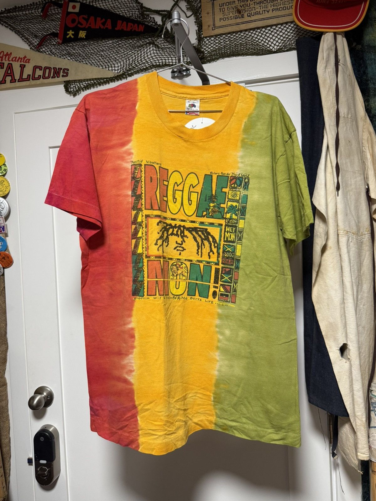 Vintage Vintage Reggae Mon! Shirt Size US XL / EU 56 / 4 - 1 Thumbnail