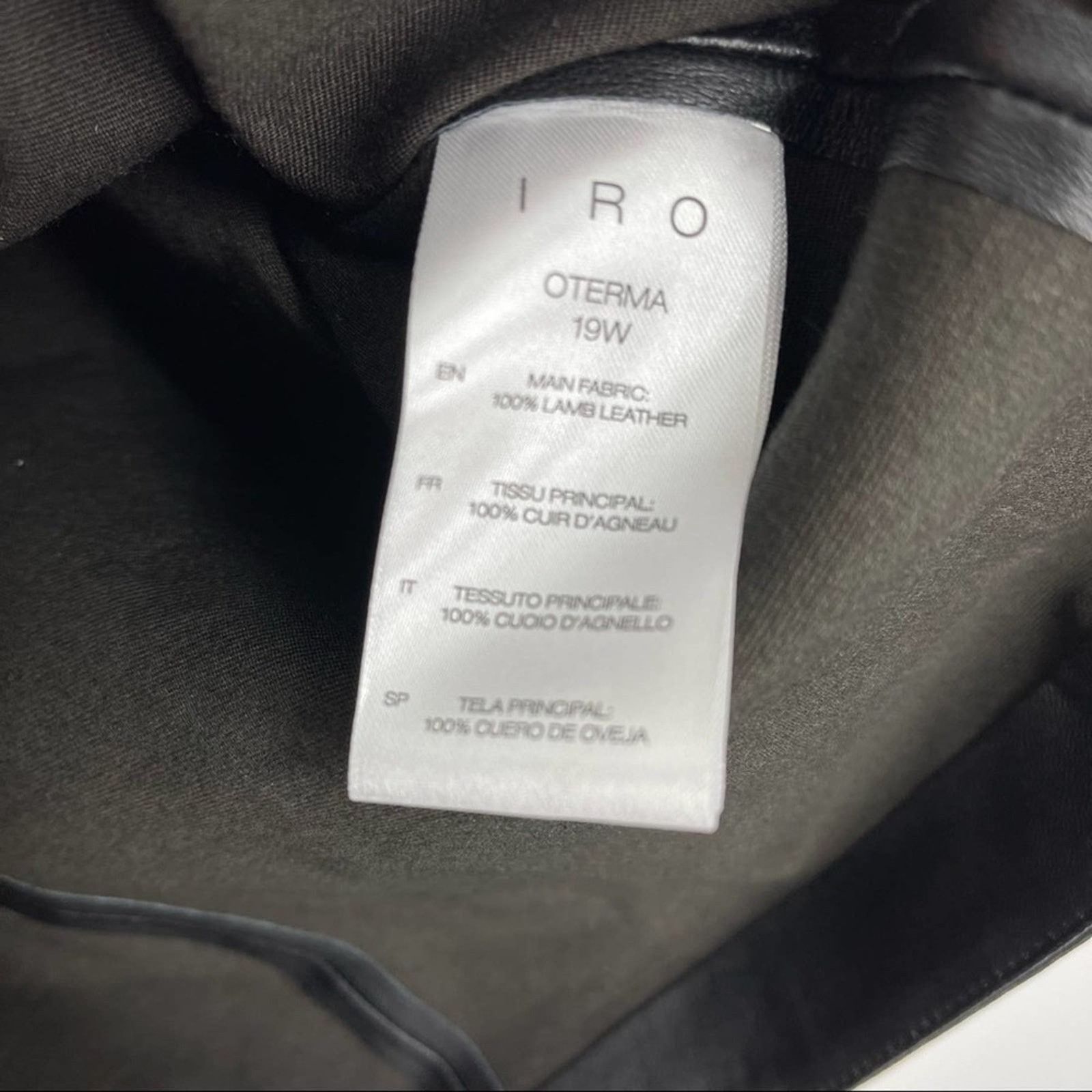 Iro IRO 100% Lamb Leather Oterma Dress Black Size 4 Size S / US 4 / IT 40 - 6 Thumbnail