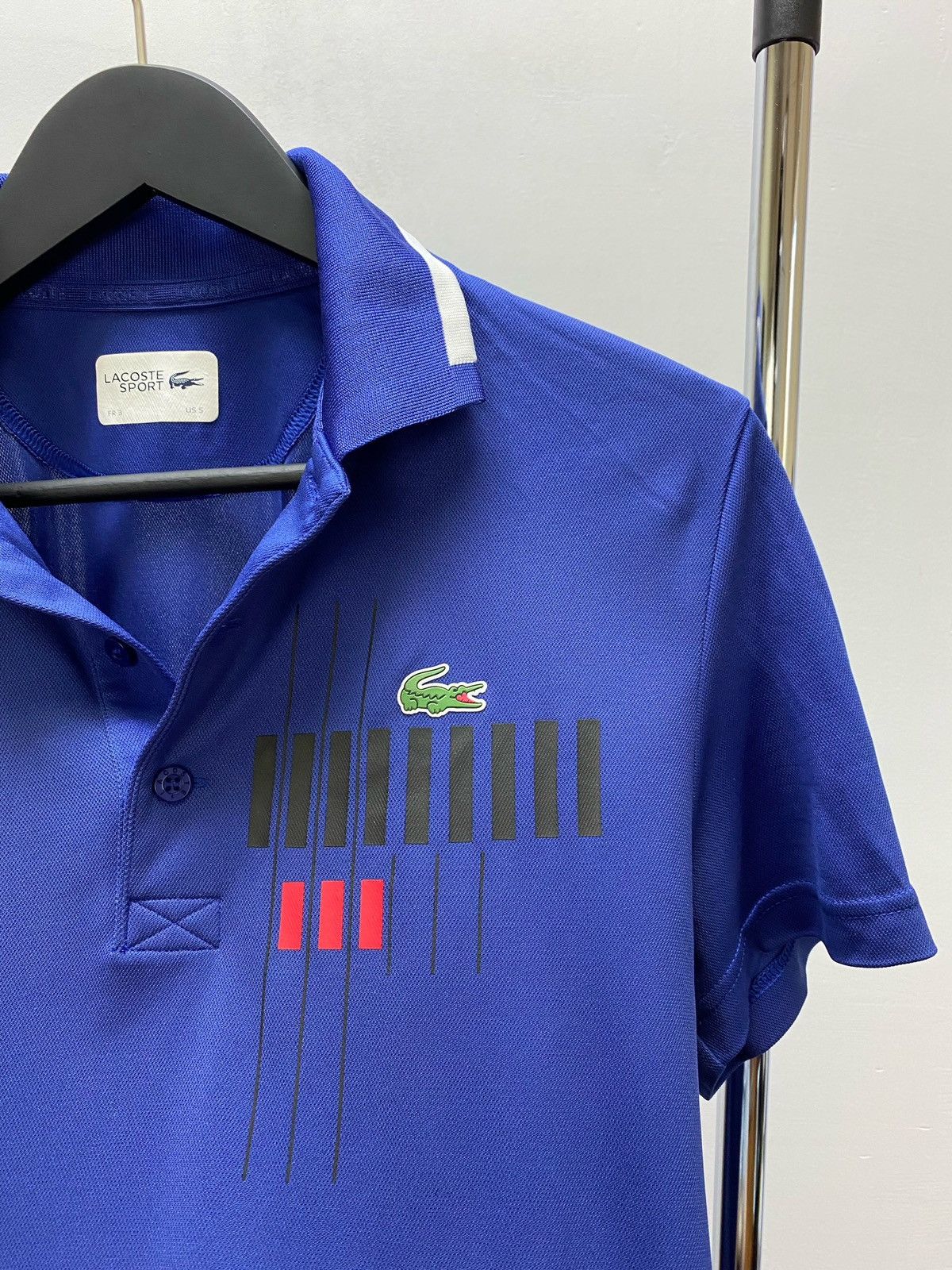 Lacoste Lacoste Sport Novak Djokovic Mens Tennis Polo Shirt BLACK Size US S / EU 44-46 / 1 - 7 Thumbnail