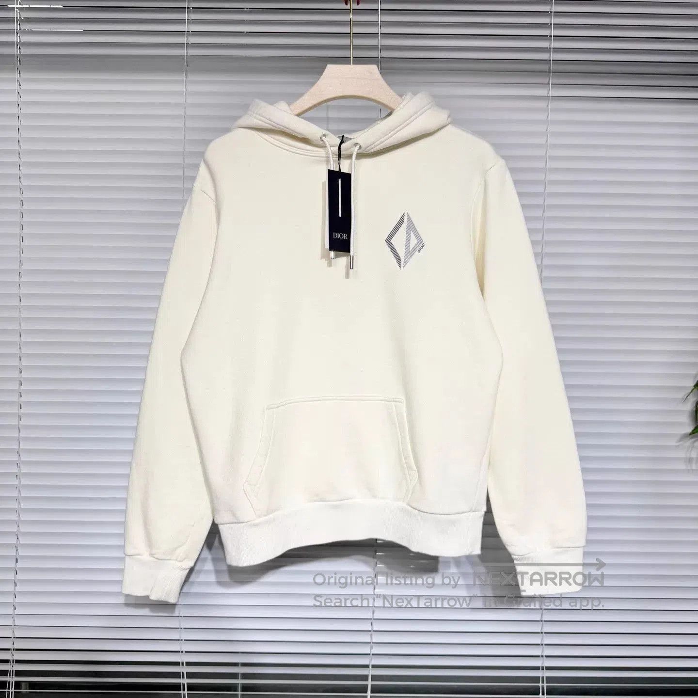 Dior White Diamond Logo Hoodie. Size US S / EU 44-46 / 1 - 1 Thumbnail