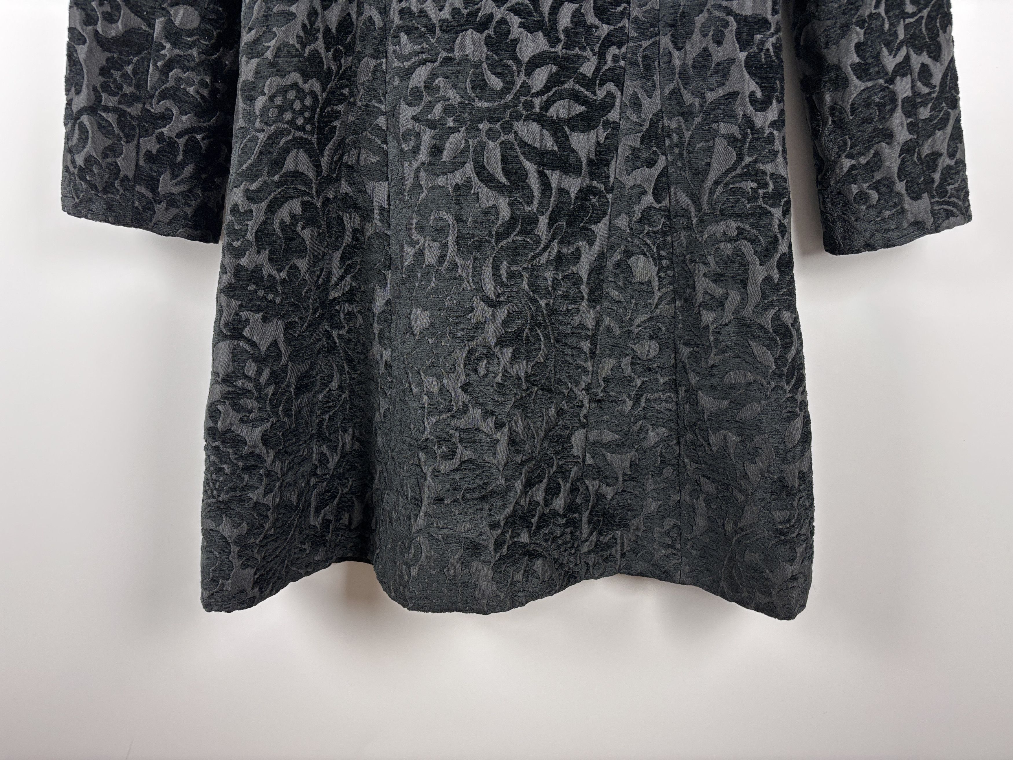 Desigual Womens Desigual Flowers Pattern Coat Jacket Black Size 38 Size XS / US 0-2 / IT 36-38 - 6 Thumbnail