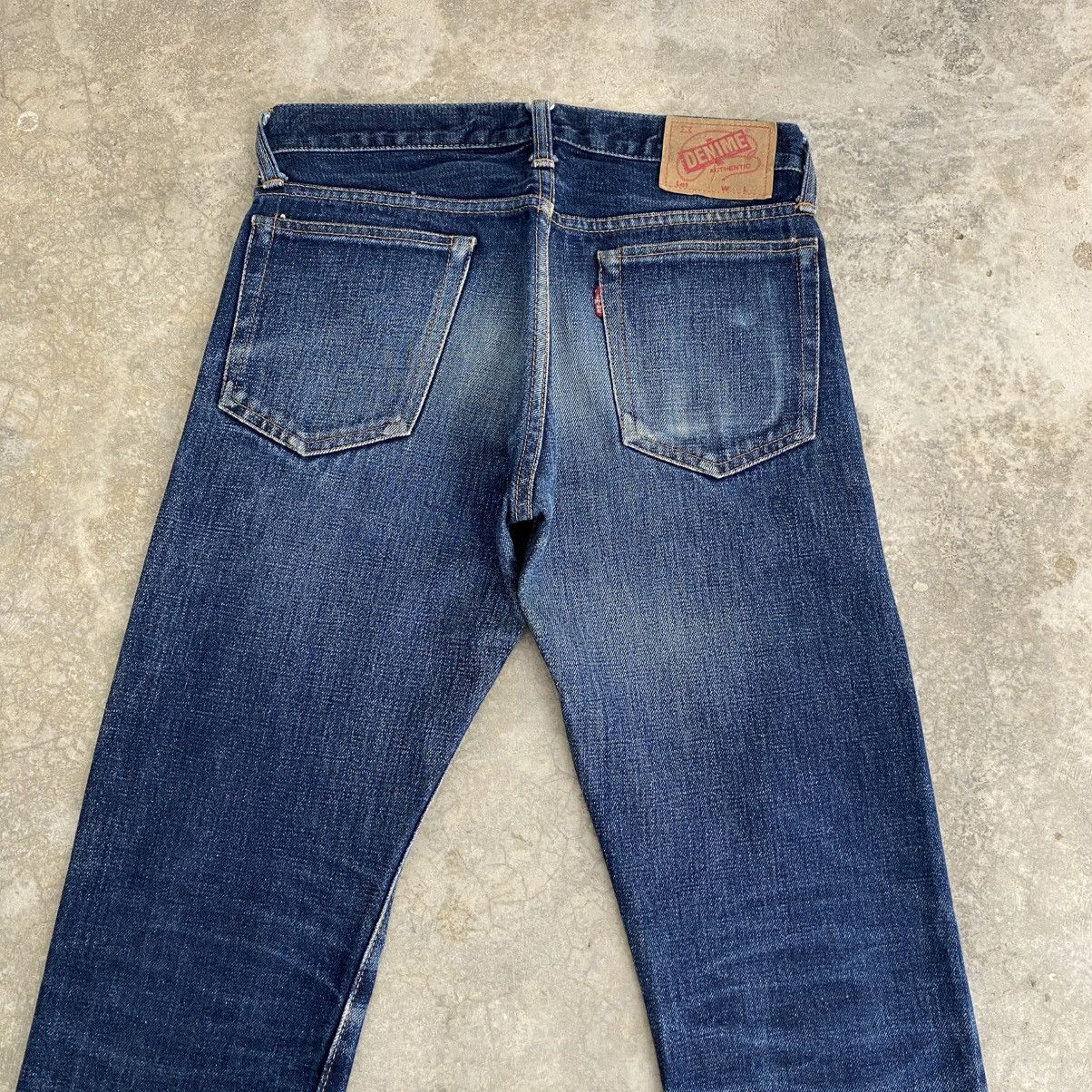 Denime Vintage 90’s Denime Japan Faded Blue Selvedge Jeans Size US 30 / EU 46 - 9 Thumbnail