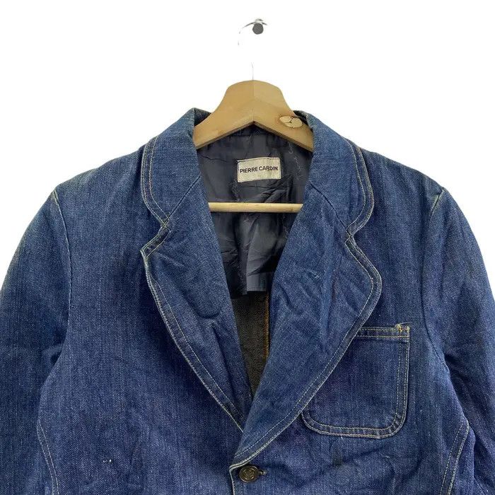 Pierre Cardin Vtg 90’ PIERRE CARDIN PARIS Minimalist Denim Jeans Jacket Size M / US 6-8 / IT 42-44 - 3 Thumbnail