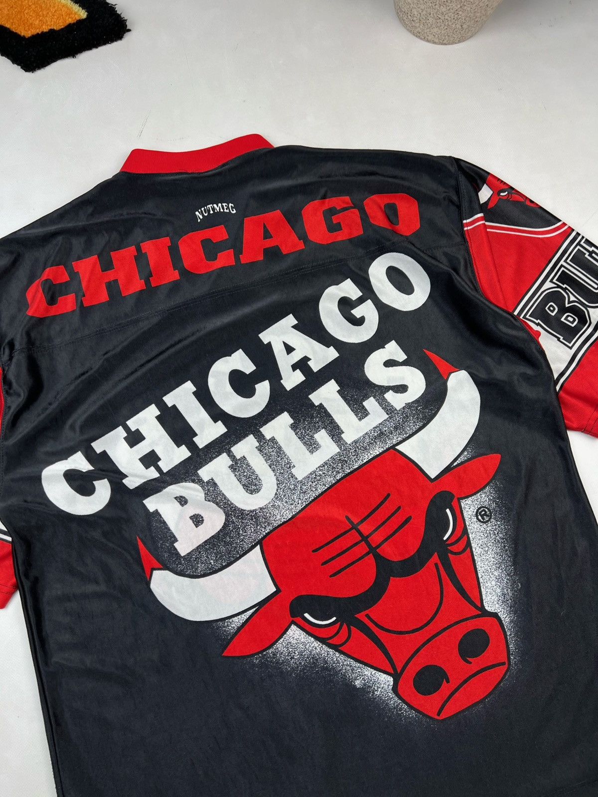 NBA × Nutmeg × Vintage Vintage Chicago bulls tshirt Jersey NBA y2k Size US L / EU 52-54 / 3 - 12 Thumbnail