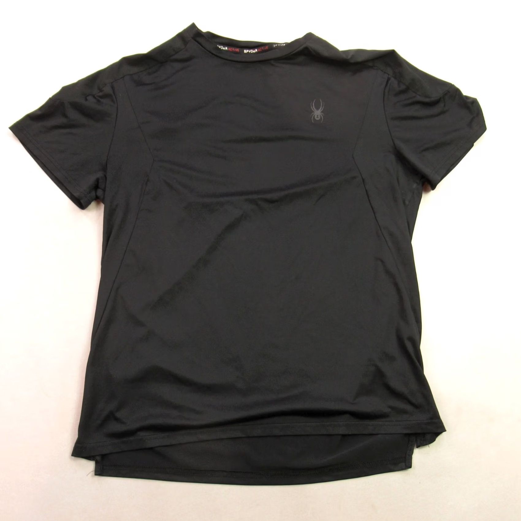 Spyder Spyder Shirt Mens Short Sleeve Crew Neck Outdoors Lightweight Black Size US M / EU 48-50 / 2 - 2 Thumbnail