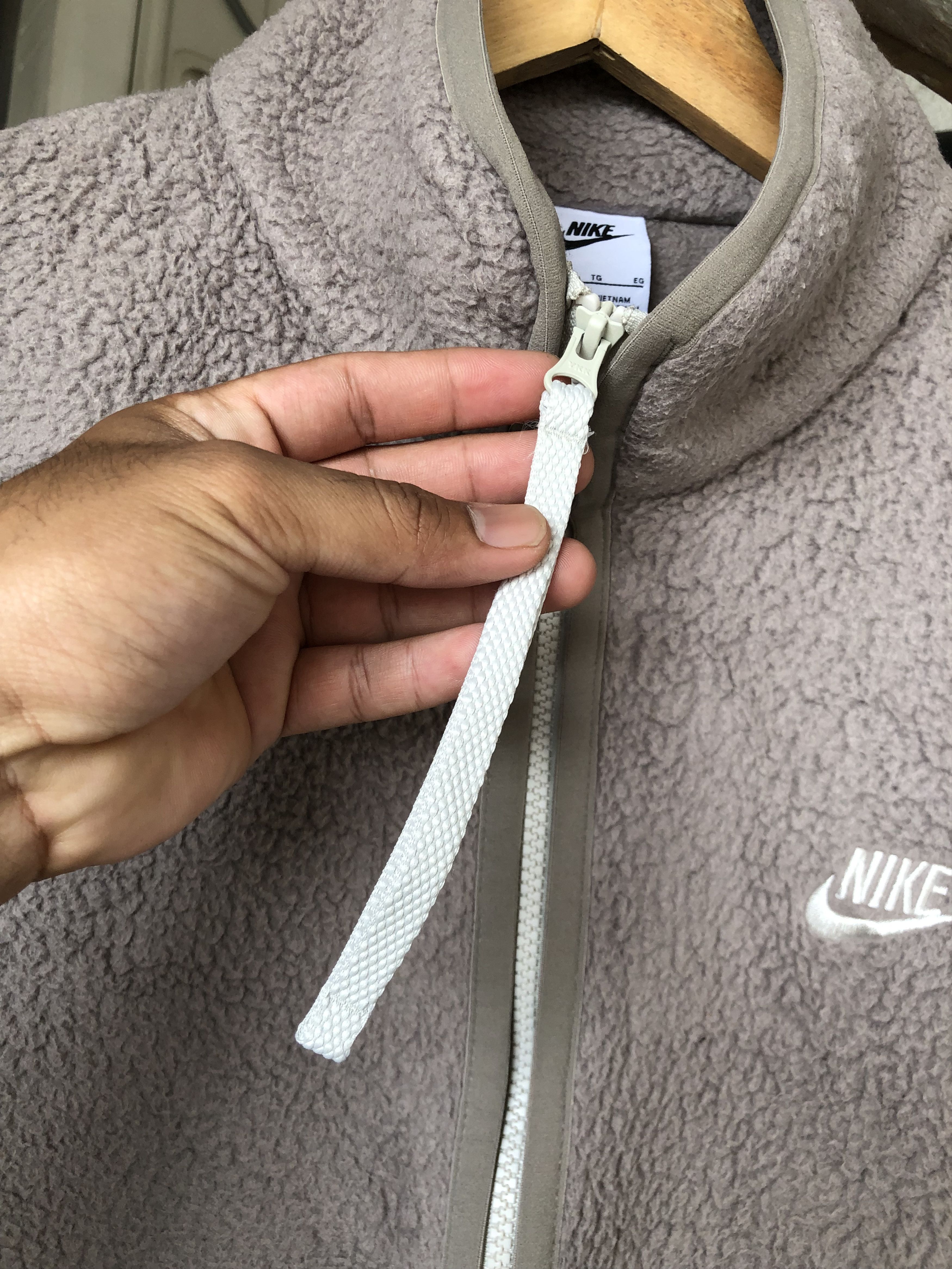 Nike Nike Pinwhell Two Tone Deep Pile Fleece Jacket Size US XL / EU 56 / 4 - 7 Thumbnail